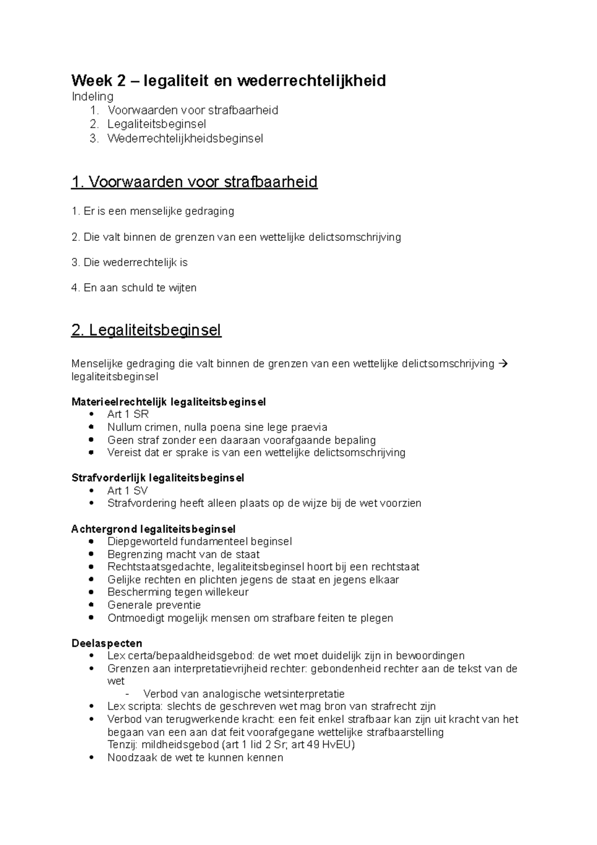 Mat SR Smv Week 2 - Wertyuiop[ - Week 2 – Legaliteit En ...