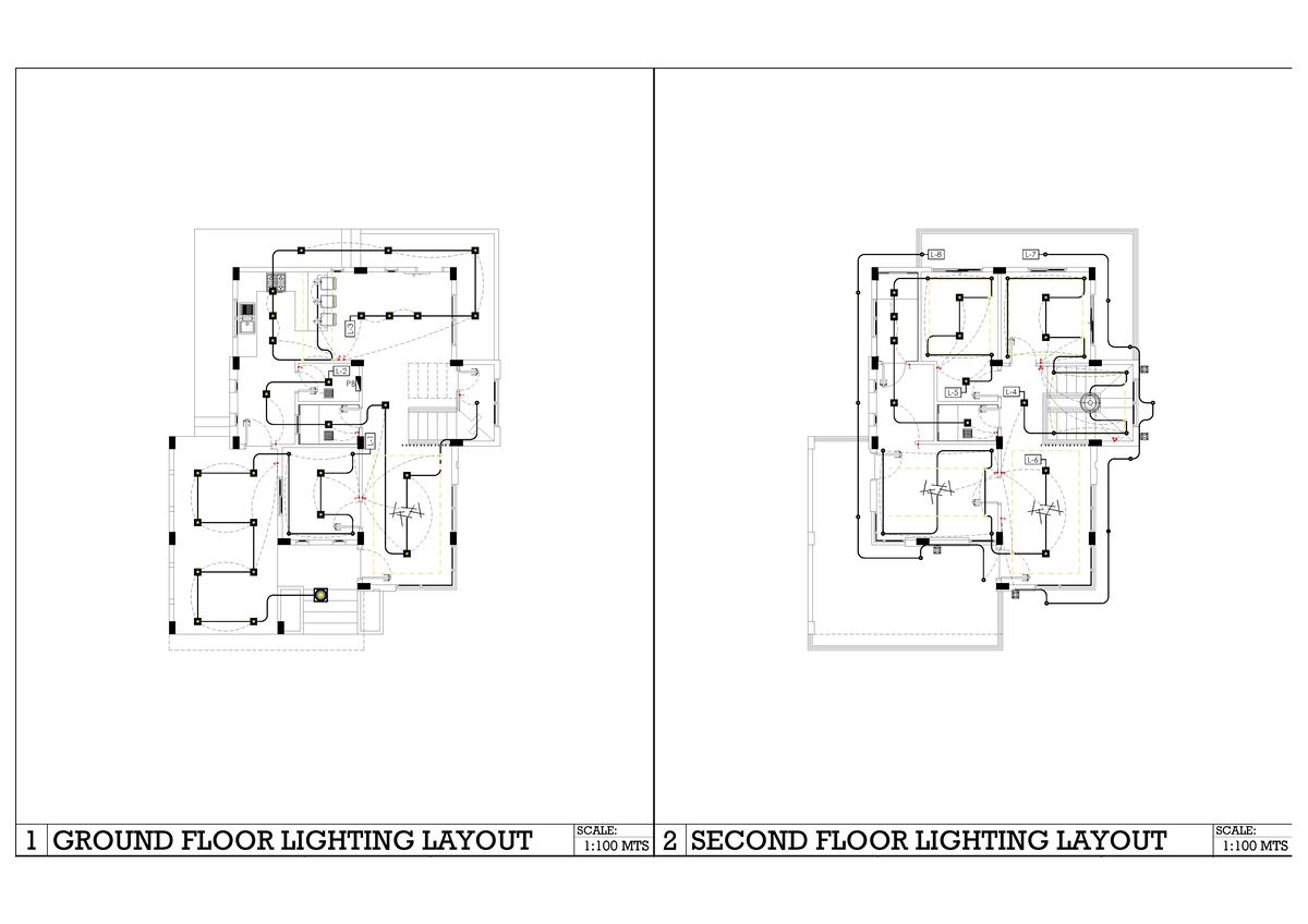 Sample Electrical and Plumbing Plans for Educational Purposes GROUND
