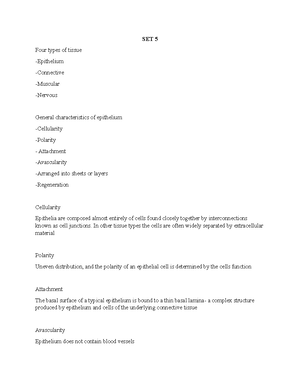 SET 7 - Deanne Roopnarine - SET 7 Histology or Microscopic Anatomy -the ...