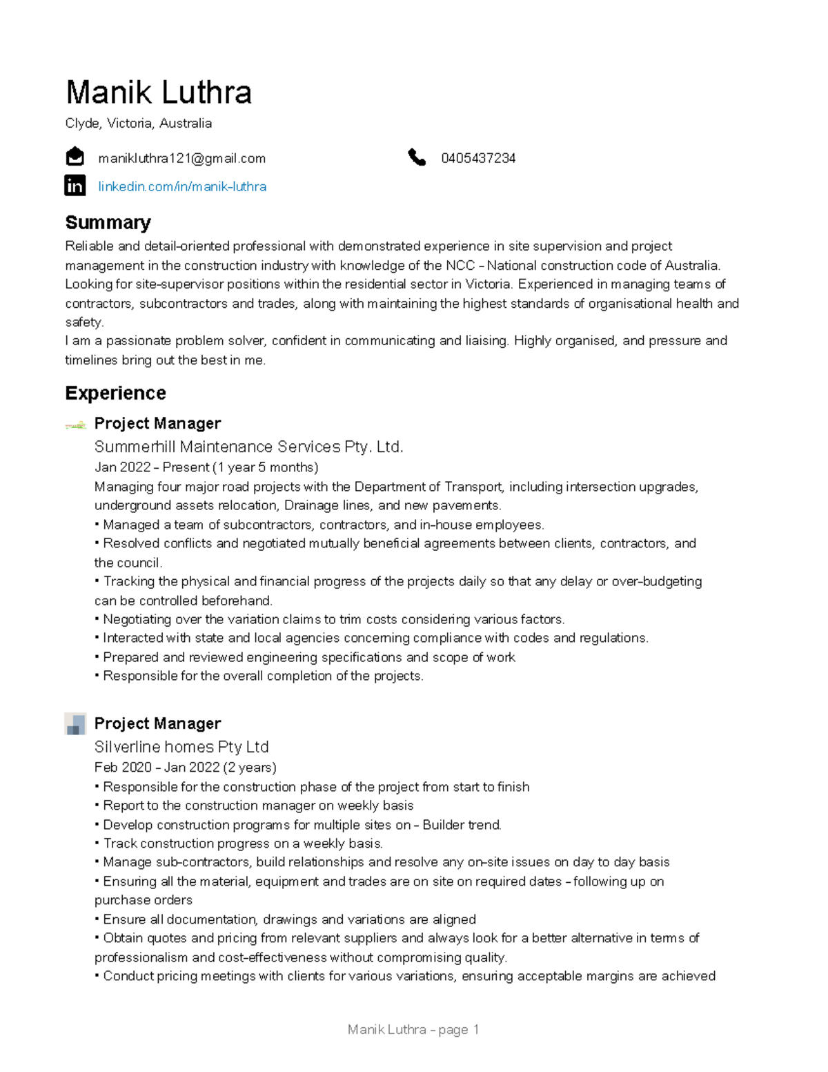 Resume-Manik-Luthra - zvzv - Understanding Bioinformatics - Manik ...