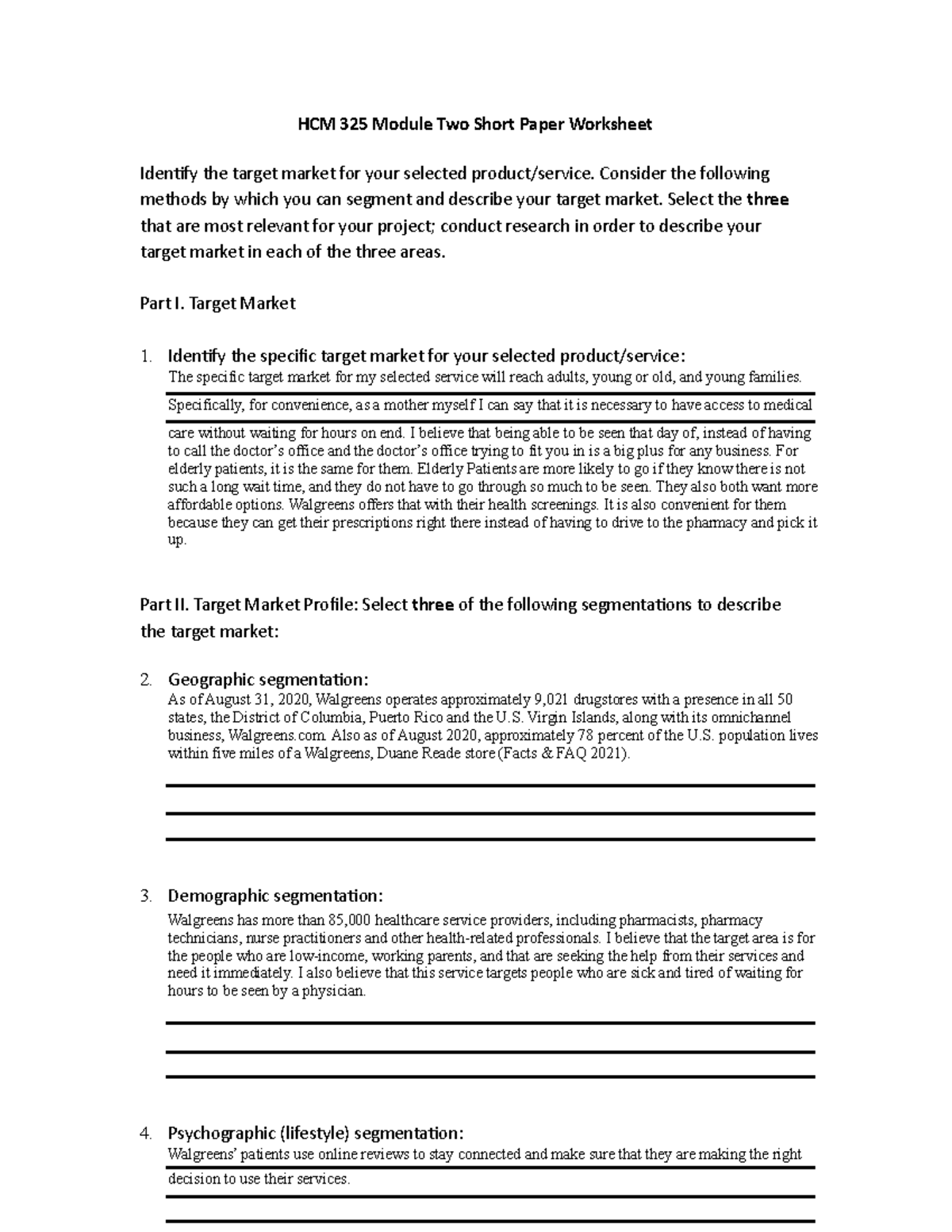 HCM 325 Module 2 Short Paper Worksheet - HCM 325 Module Two Short Paper ...