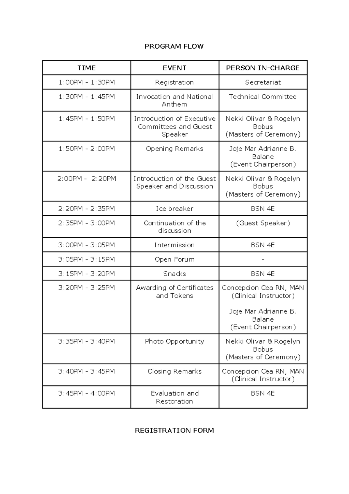 Inbound 4743061322221672522 - PROGRAM FLOW TIME EVENT PERSON IN-CHARGE ...