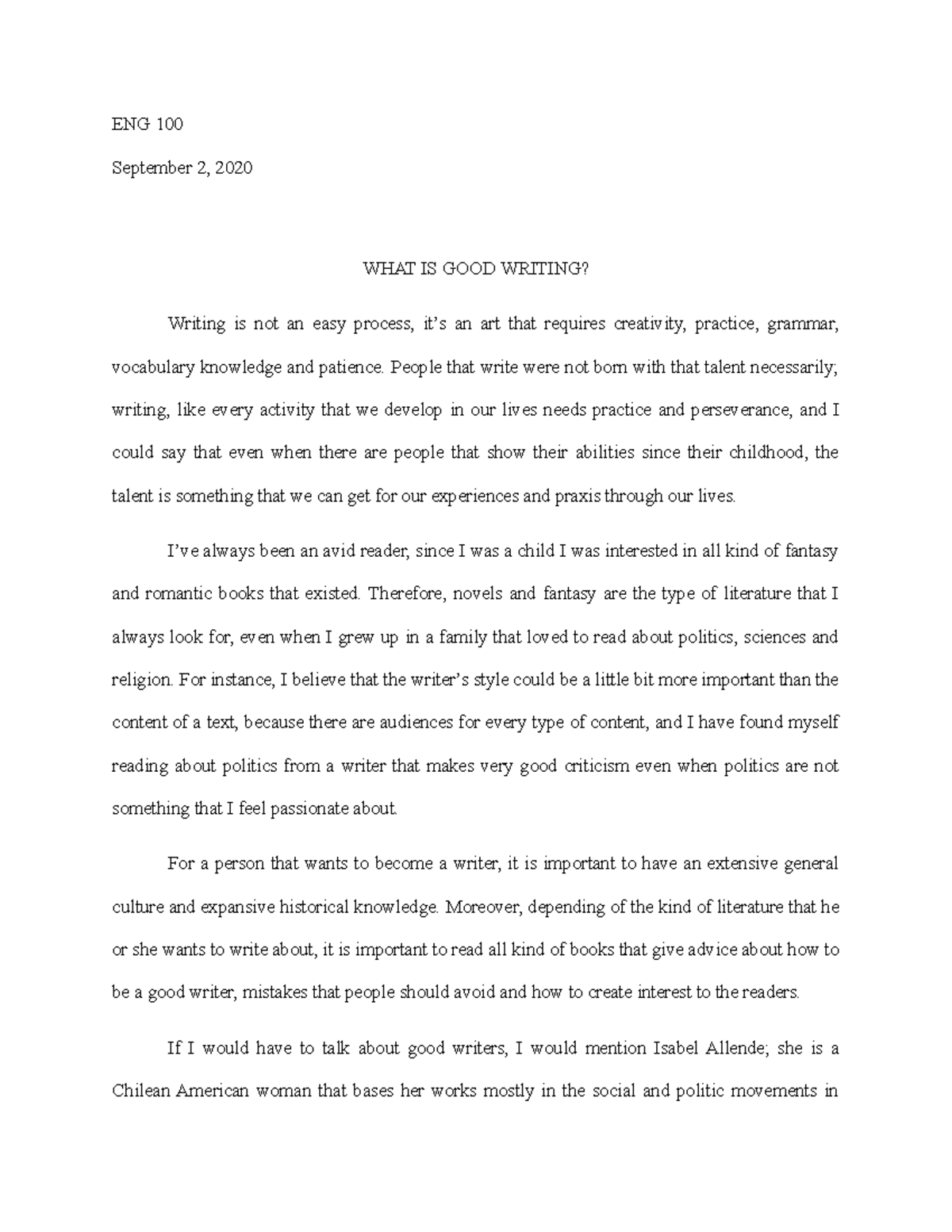 characteristics of a good essay pdf