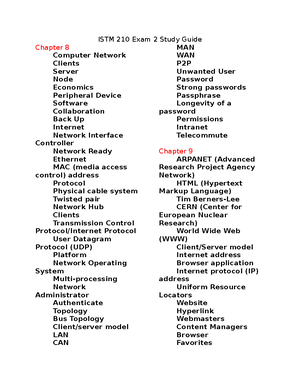 ISTM 210 Exam 3 PLUS Access - Lecture Notes Numbers Important With ...