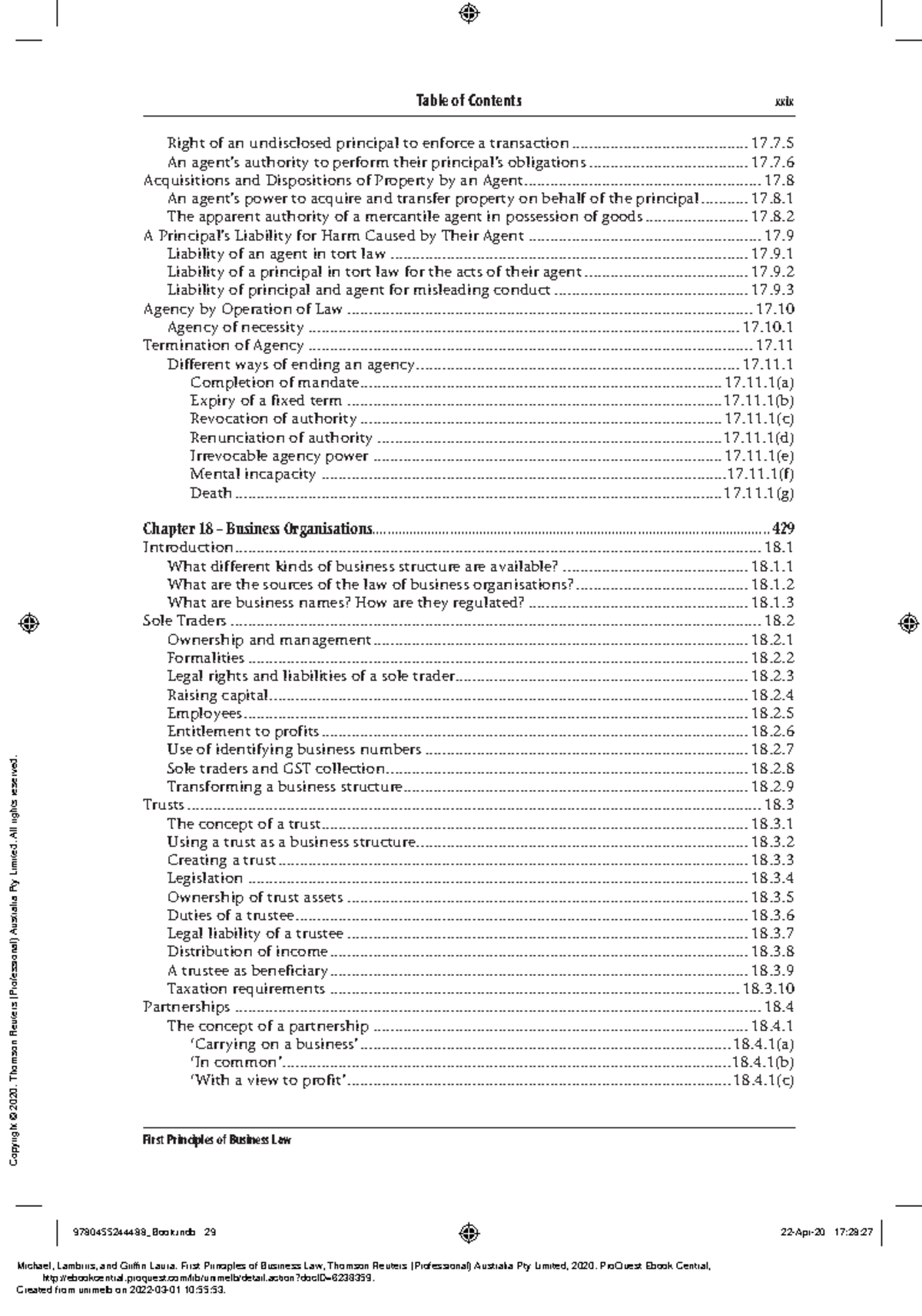 First Principles Of Business Law - (Pages 29 To 56) - Table Of Contents ...