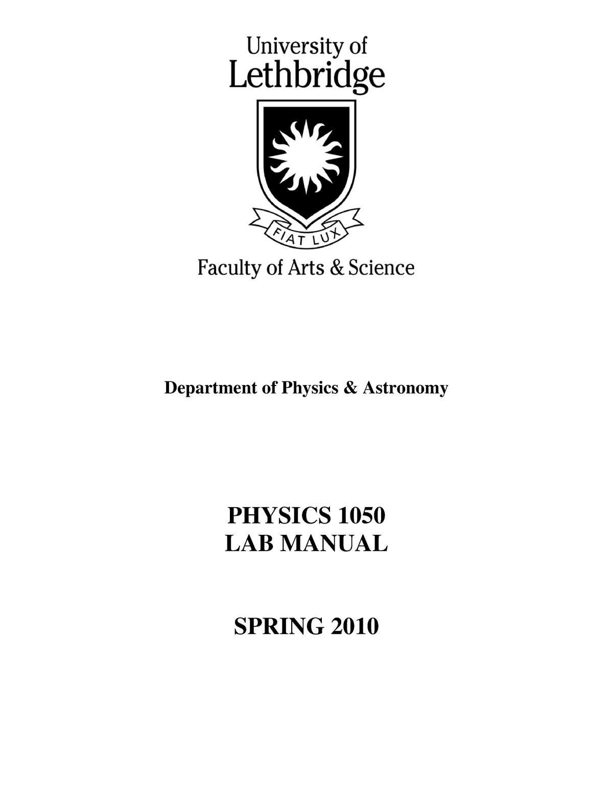 spring-2010-phys1050manual-department-of-physics-astronomy-physics