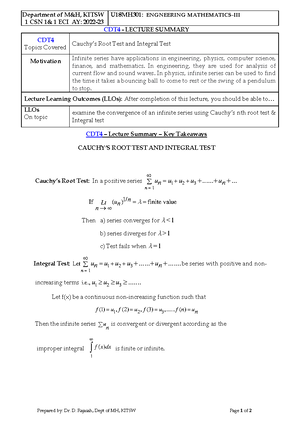 EM1 CDT29 Homogeneous HIgherorder DEs - Department of M & H, KITSW AY ...
