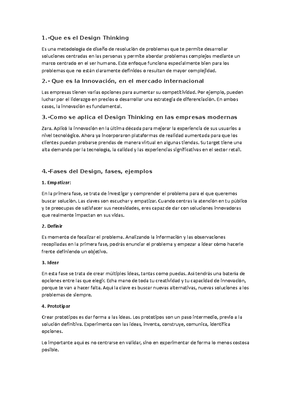 Tarea sem 4 - 1.-Que es el Design Thinking Es una metodología de diseño ...