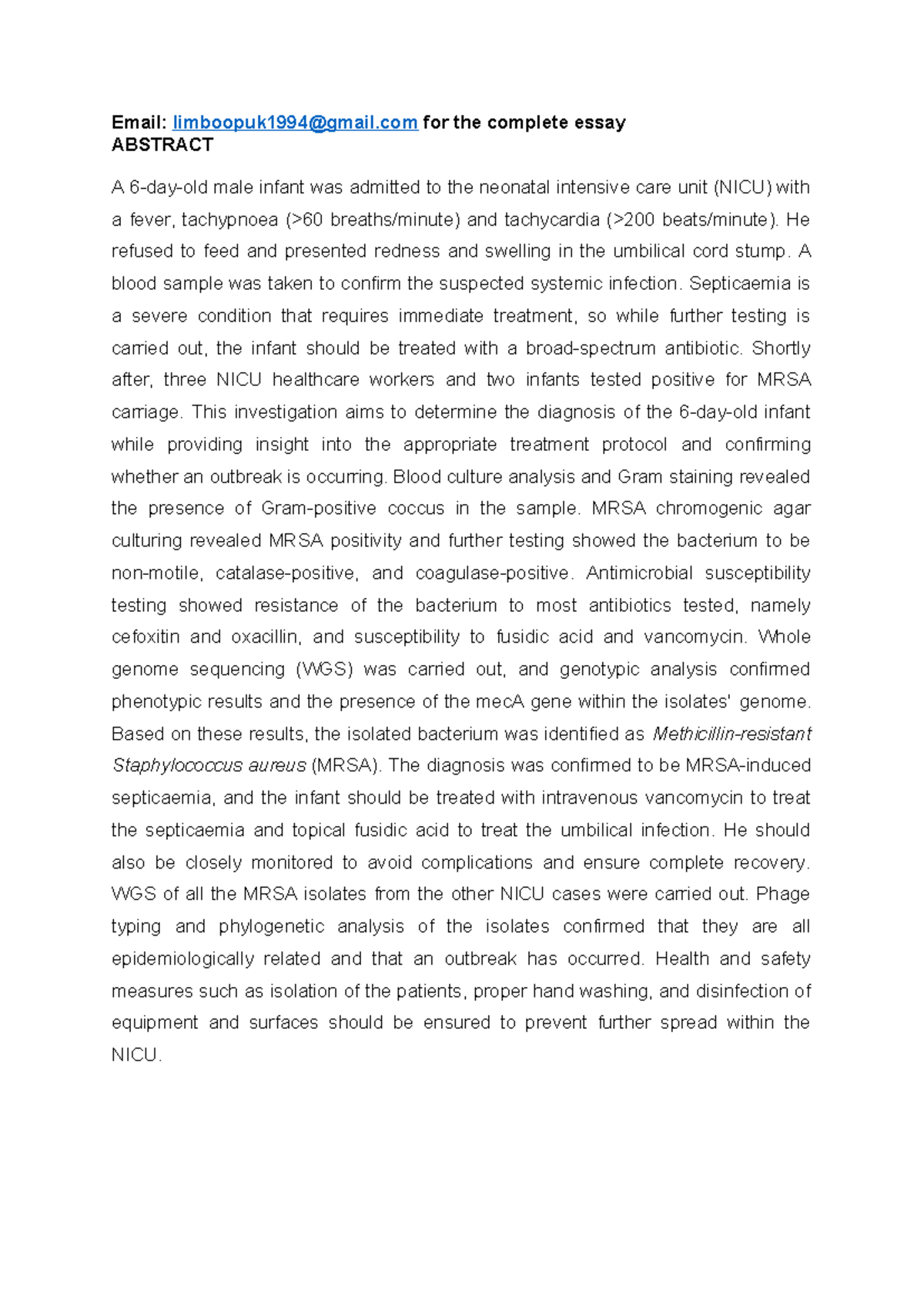 Lab Report model answer - Email: limboopuk1994@gmail for the complete ...