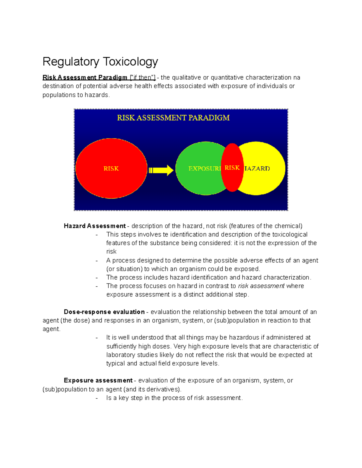 TOX2000 - Regulatory and Chemical - Regulatory Toxicology Risk ...