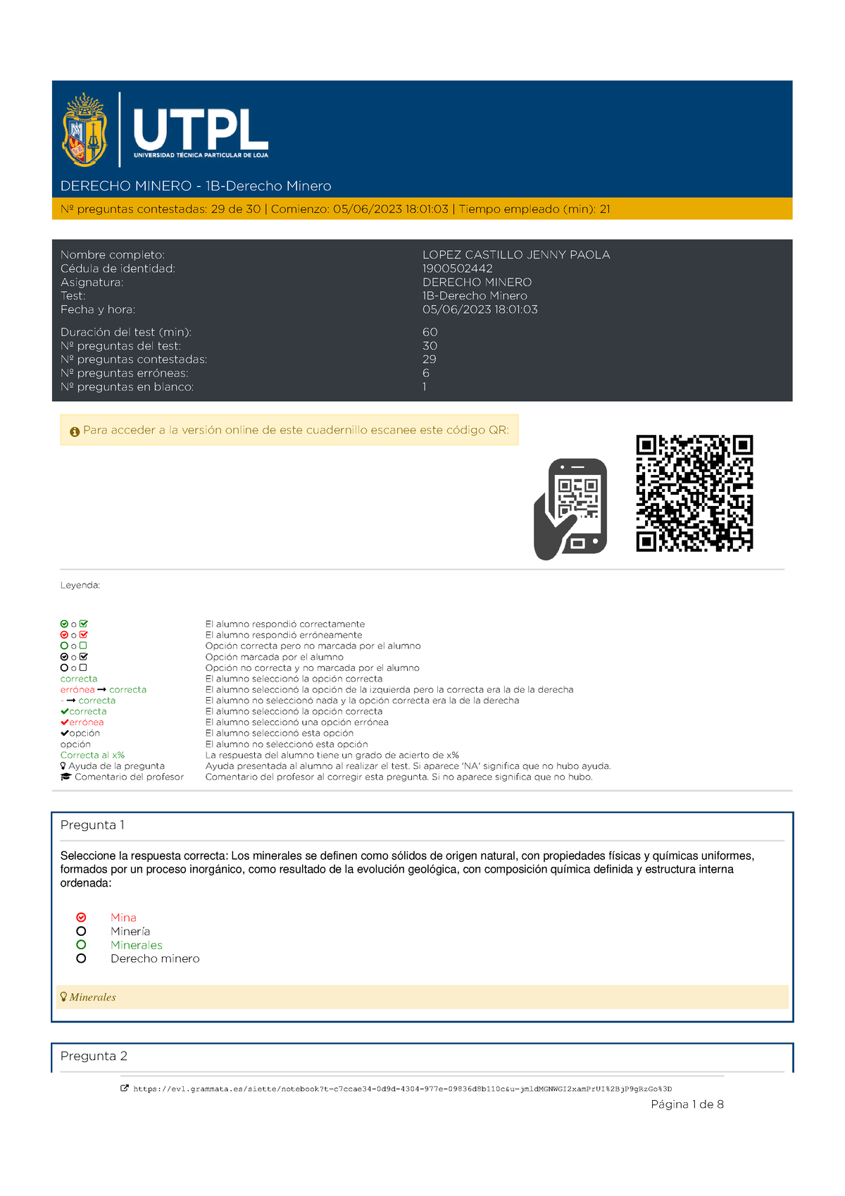 Derecho Minero Bim1 - CUADERNILLO - DERECHO MINERO - 1B-Derecho Minero ...