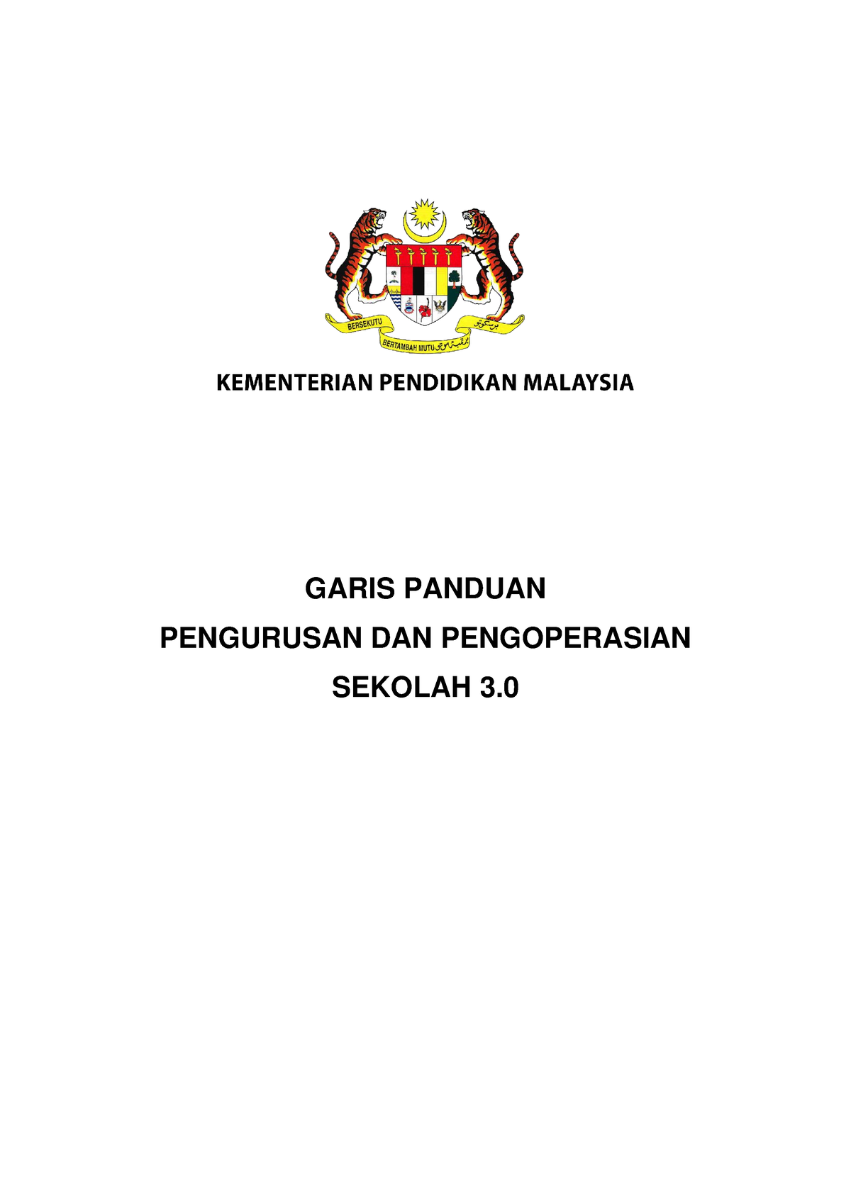 Garis Panduan Pengurusan Dan Pengoperasian Sekolah 3 - GARIS PANDUAN ...