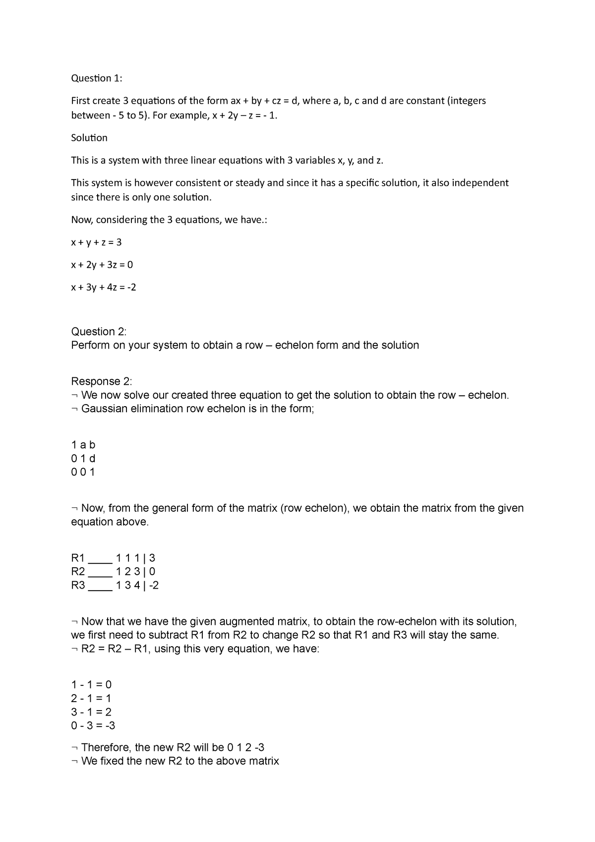 MATH 1201 Discussion Assignment Unit 6 - MATH 1201 - UoPeople - Studocu