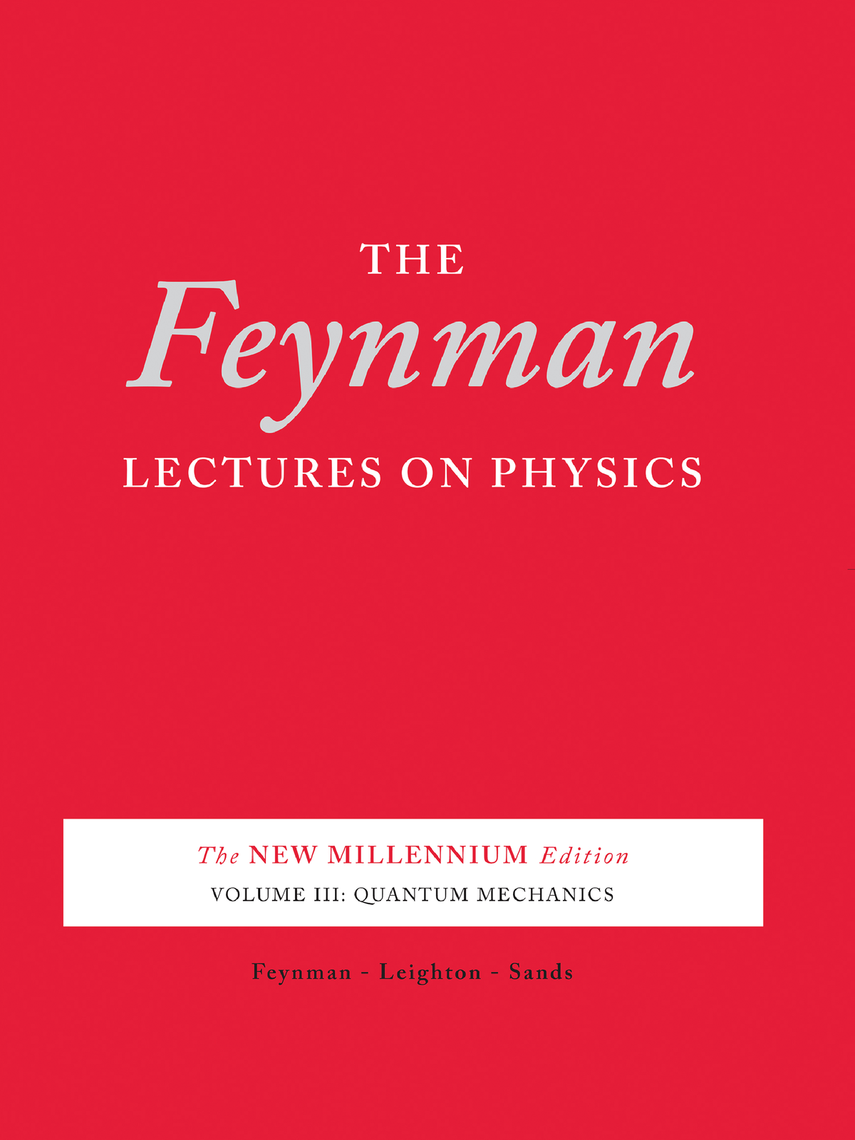 The Feynman Lectures On Physics Vol - The Feynman LECTURES ON PHYSICS ...