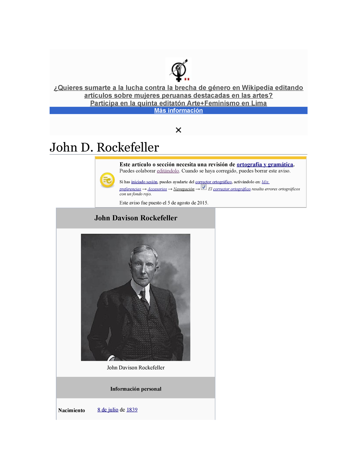 Biografía de John D. Rockefeller, el ambicioso empresario creador de la  industria petrolera en el mundo