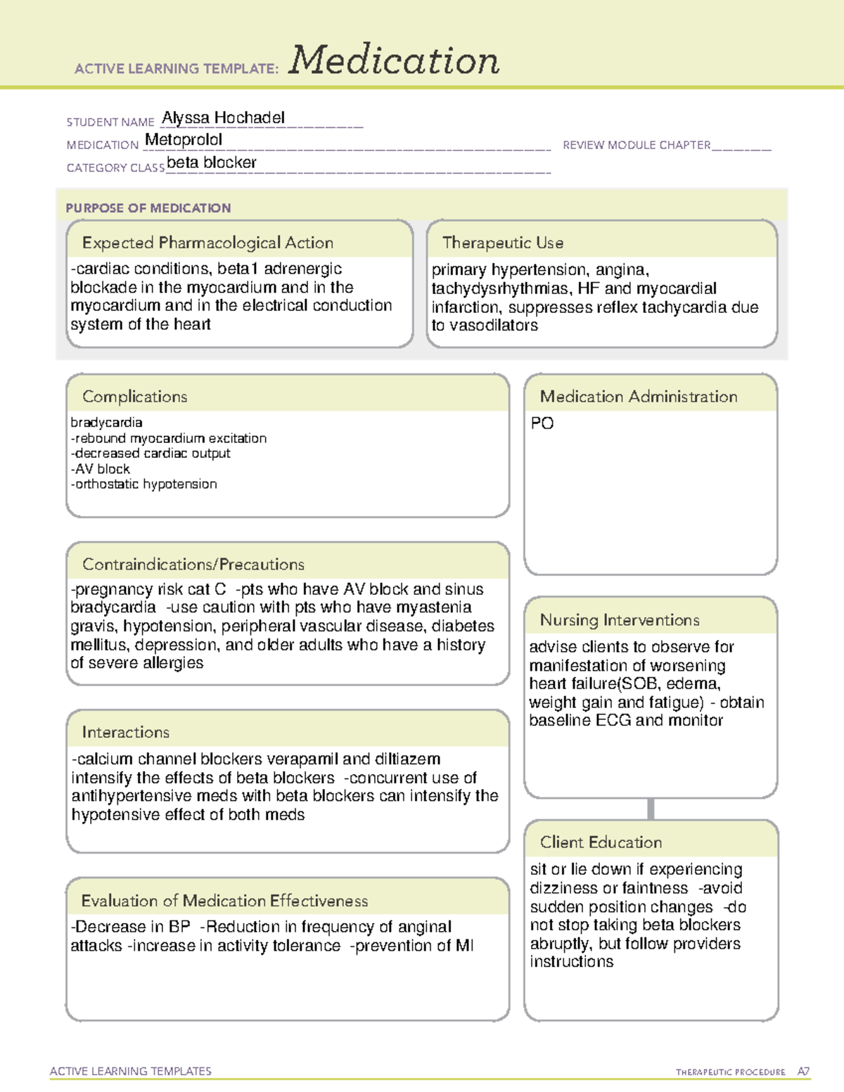 Metoprolol med card - Sim med card - ACTIVE LEARNING TEMPLATES ...