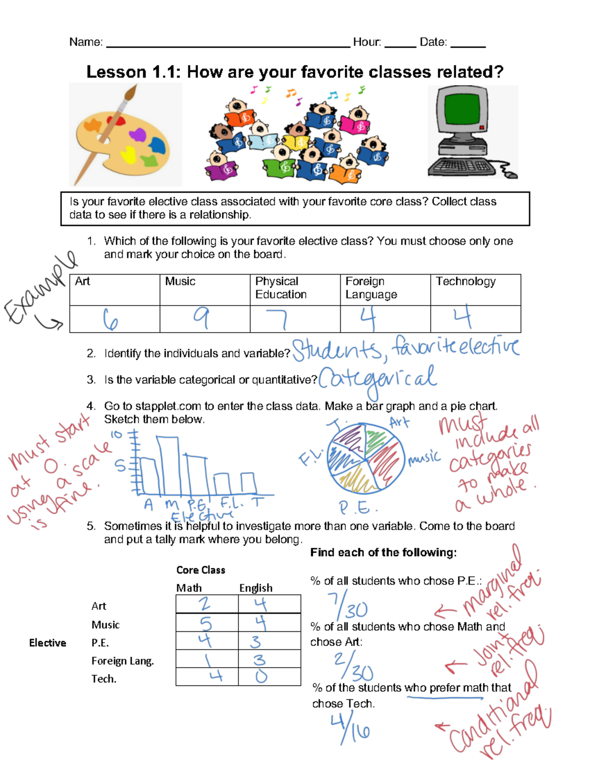 Stats+Medic+-+AP+Stats+-+Lesson+1 - Name: Hour: Date: Lesson 1: How are ...