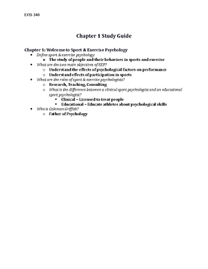 Chapter 4 Study Guide - EXSS 340 Chapter 4 Study Guide Chapter 4 ...