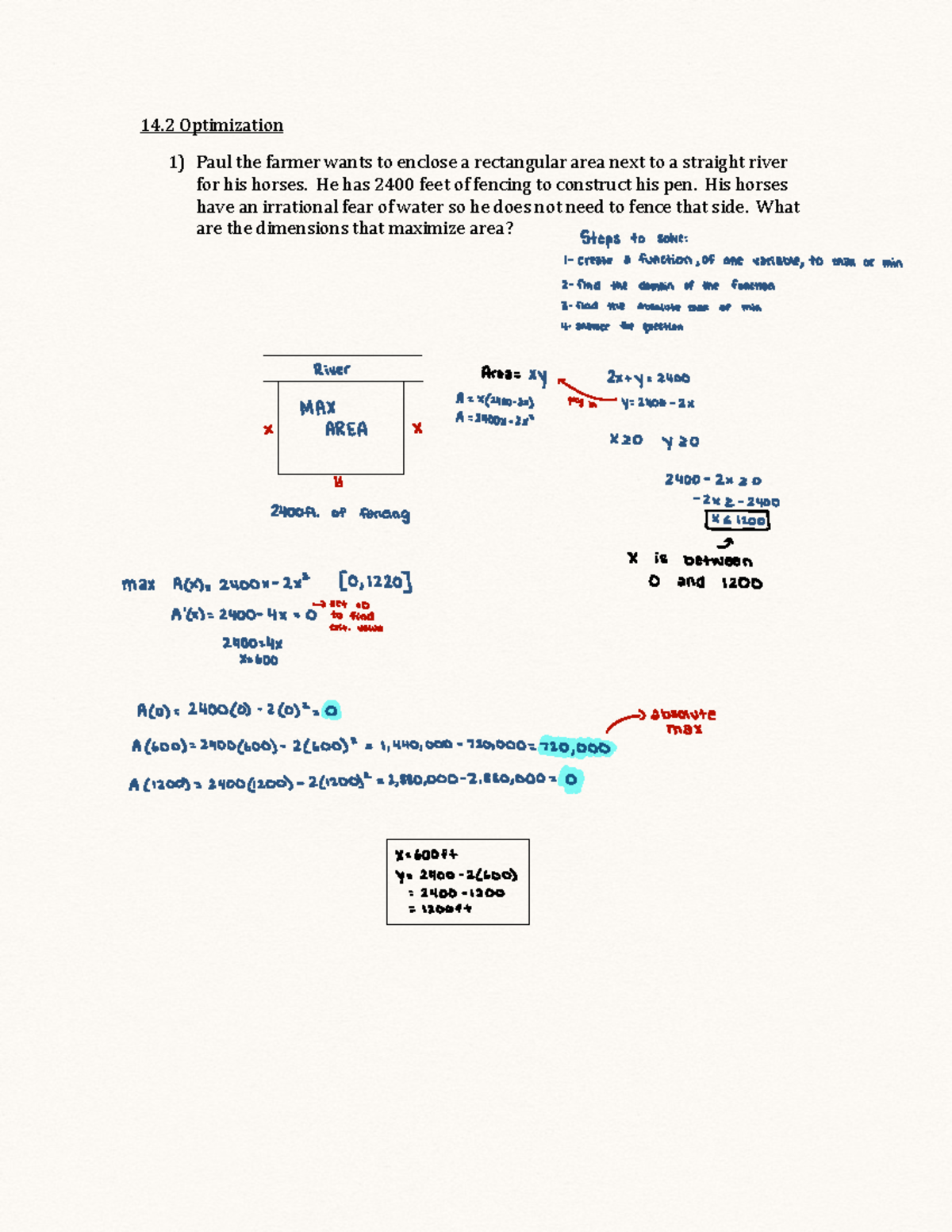 Math 102-b, 5-9-22 notes - 14%Optimization% 1) - Studocu