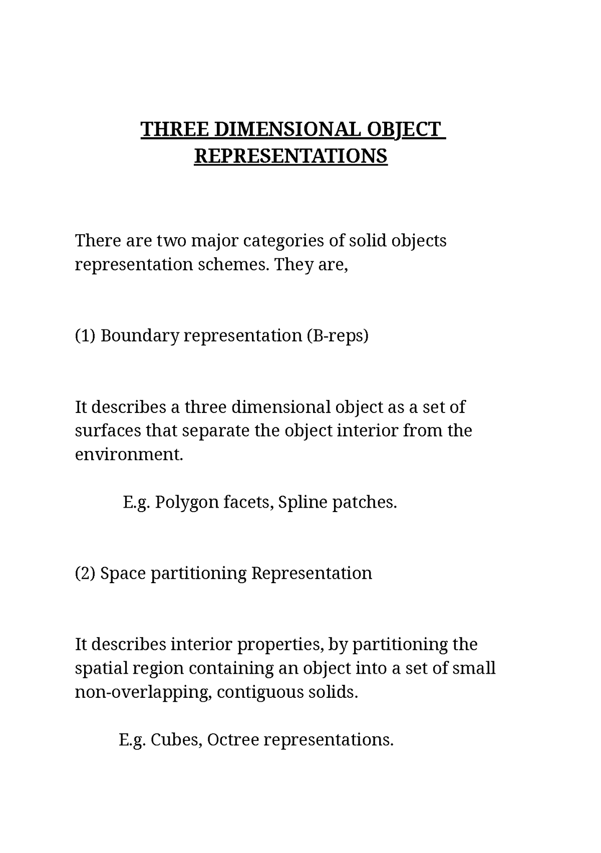 object representations definition