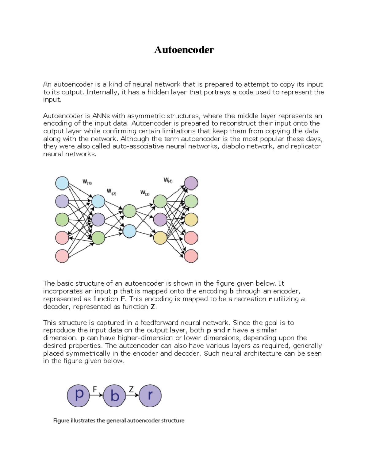 Autoencoder - abc. - Autoencoder An autoencoder is a kind of neural ...