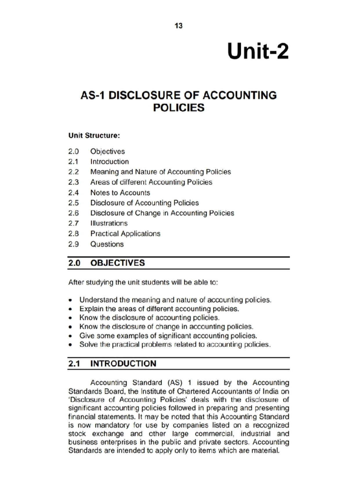 Financial Accounting unit 2 - B.com finance and taxition - Studocu