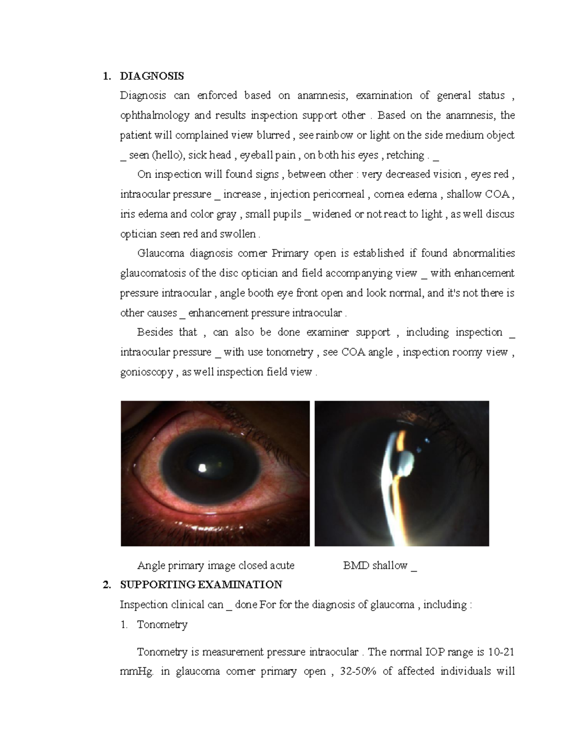 Diagnose and DIfferential DIagnose on Chronic 1. DIAGNOSIS