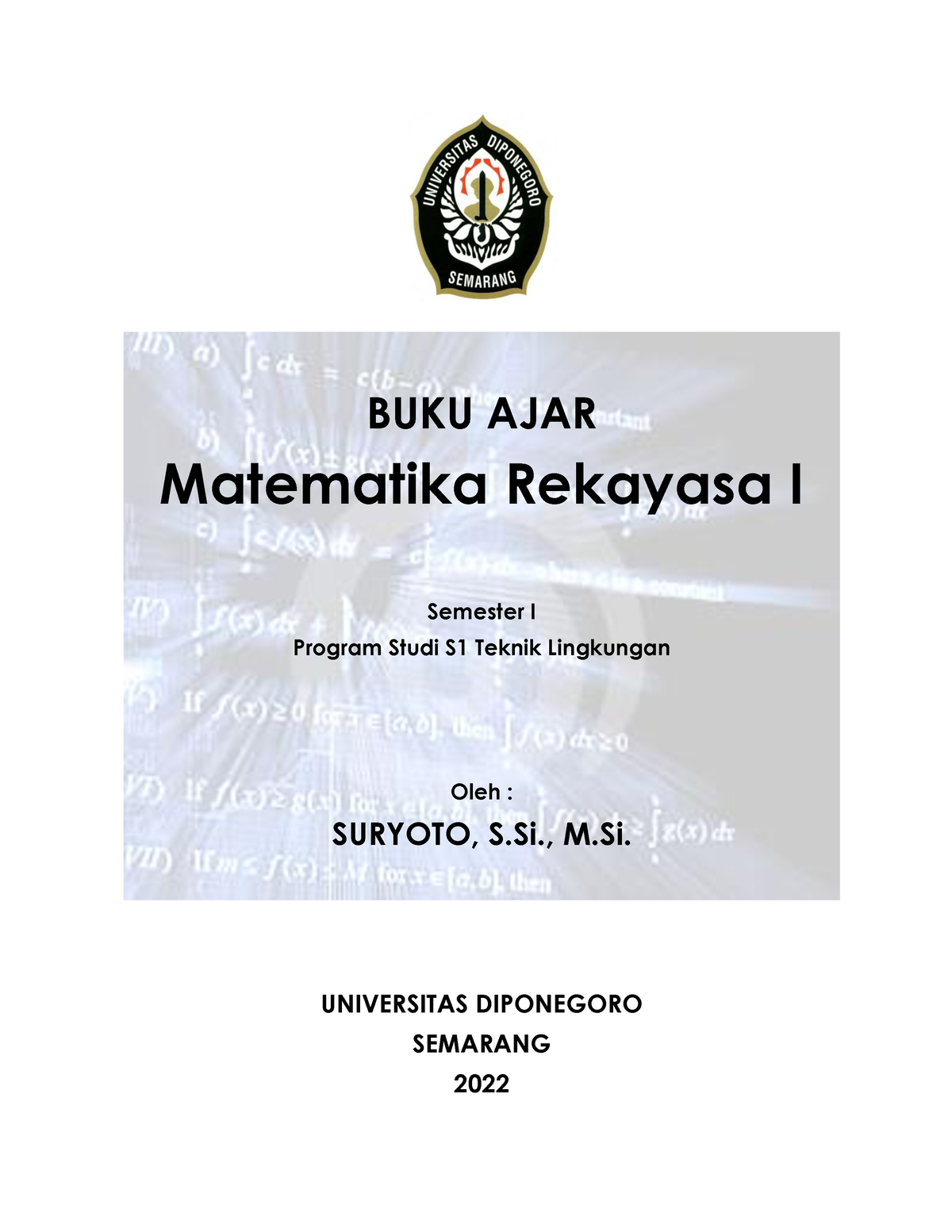 Buku Ajar Matrek I - Buku Penunjang - BUKU AJAR Matematika Rekayasa I ...