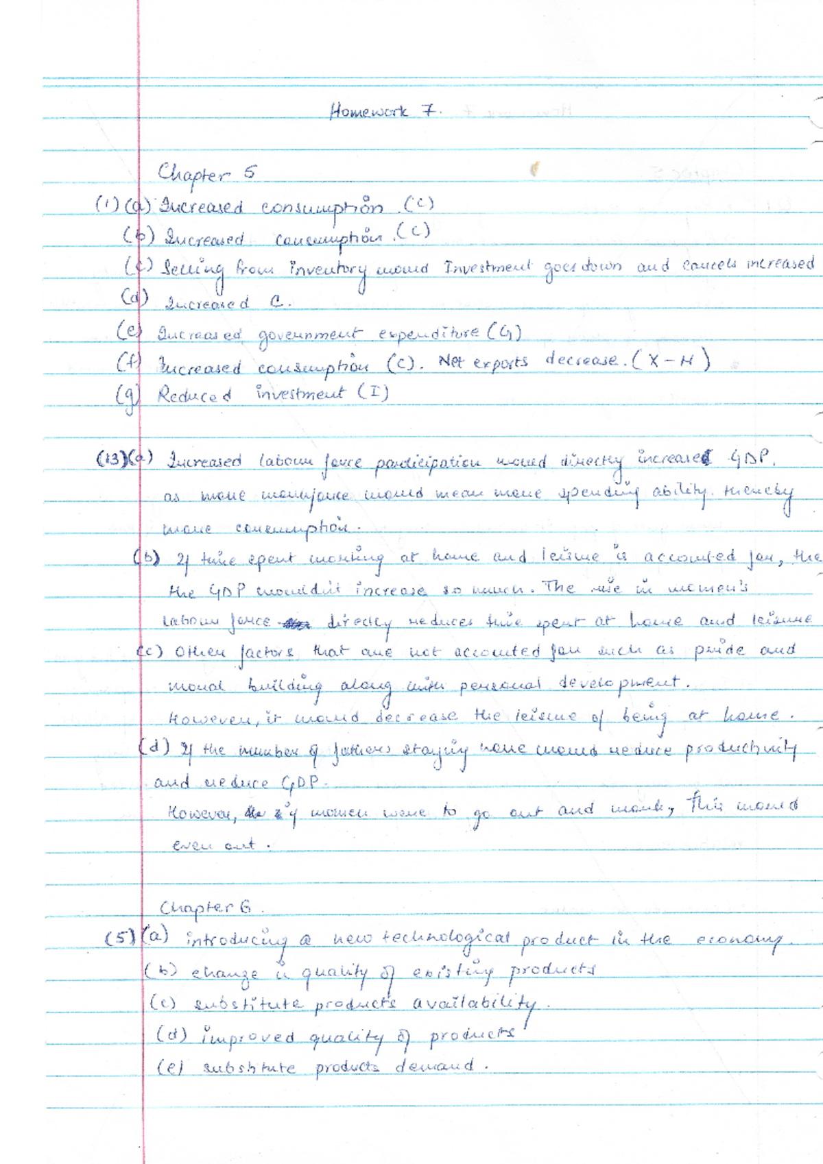 Economics HW 7 - ECF5953 - Studocu