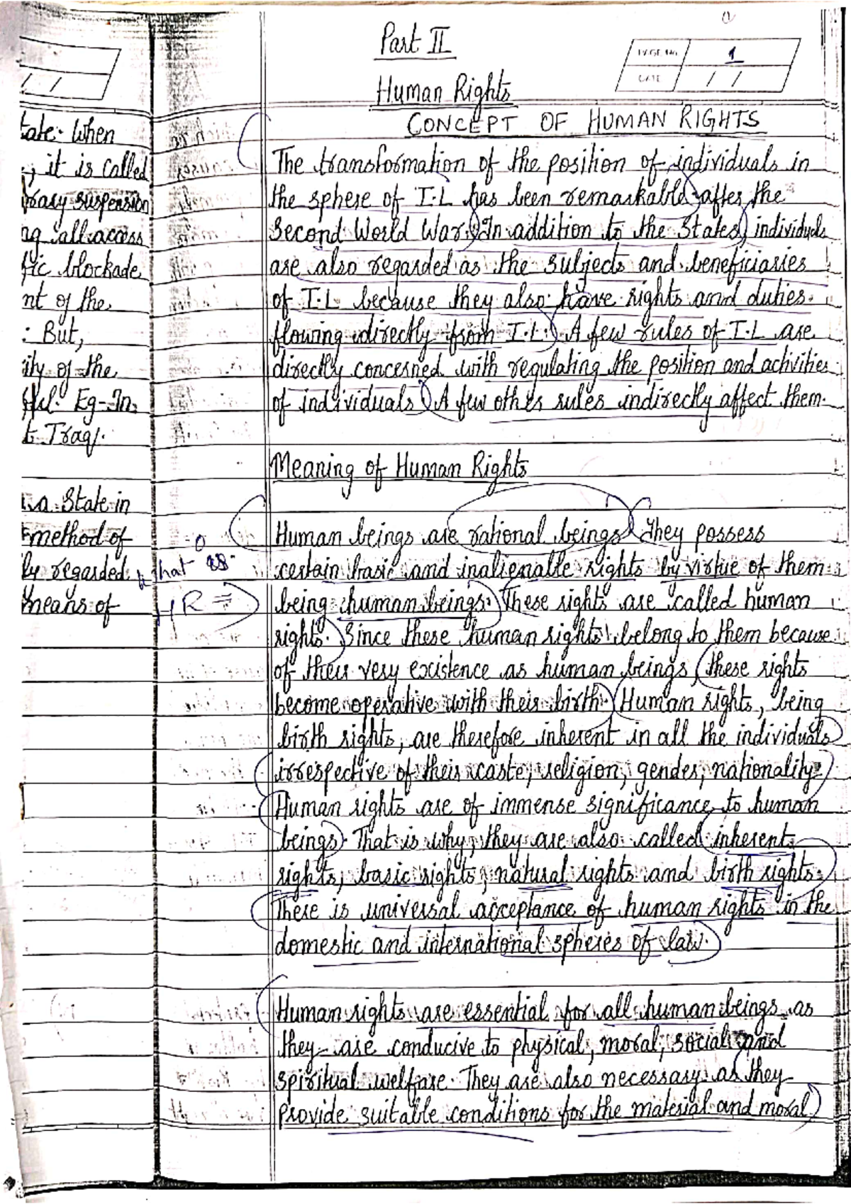 Human Rights Notes - Summary Corpoar Law - (1) Part II Human Rights ...