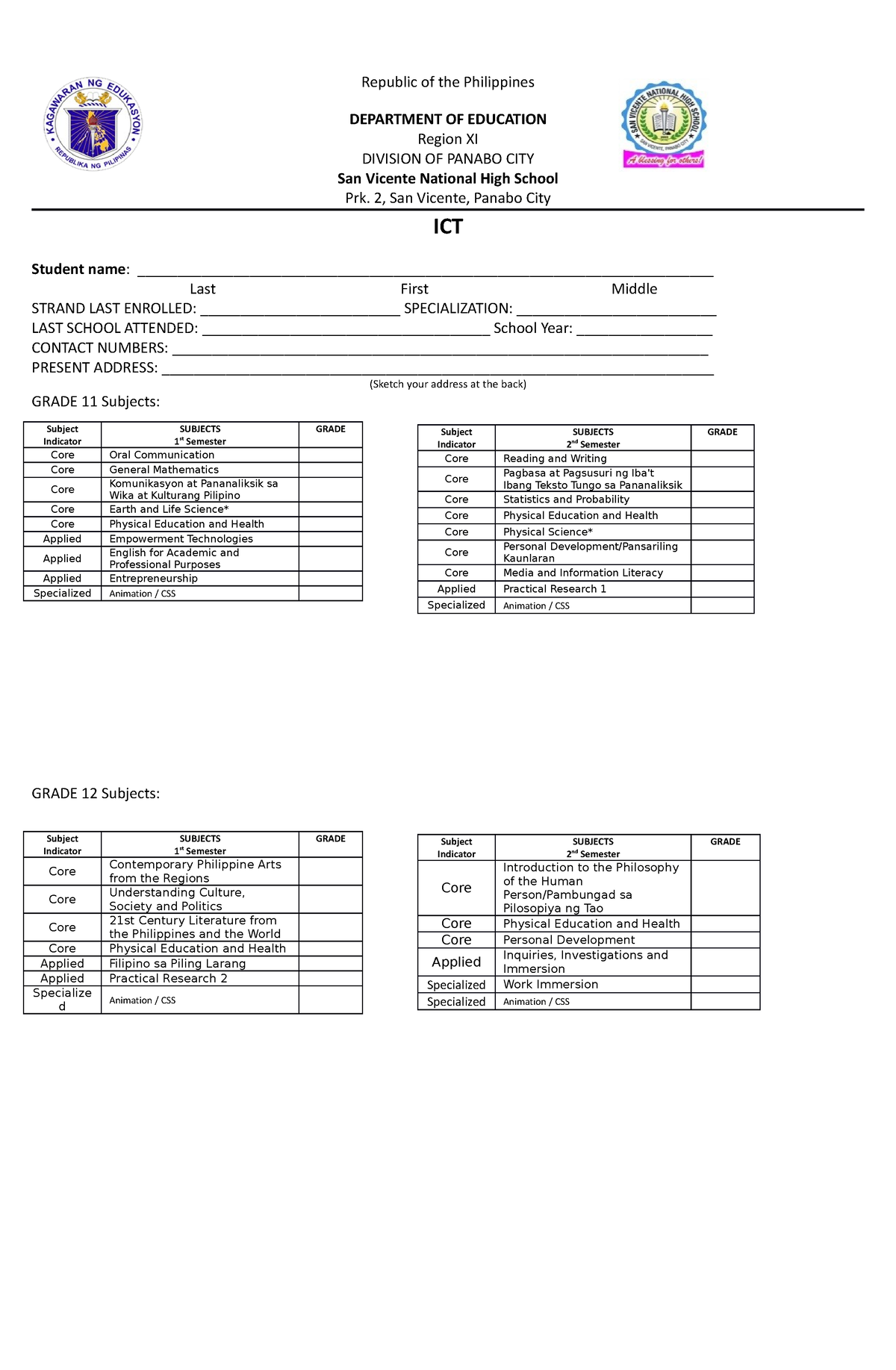 Prospectus-FOR-ICT - Prospectus or guide for ICT students. - Republic ...