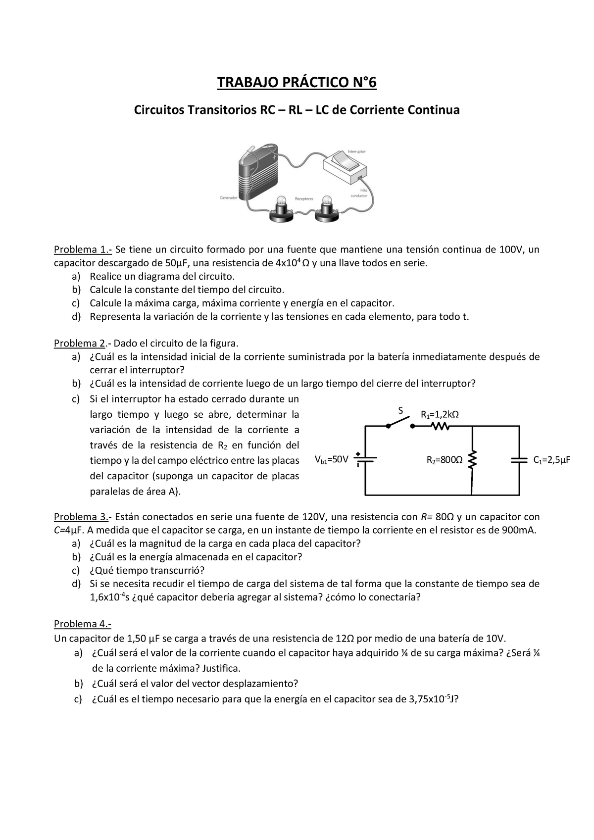 Trabajo Práctico N°6 - Jhlhj - TRABAJO PR¡CTICO N∞ Circuitos ...