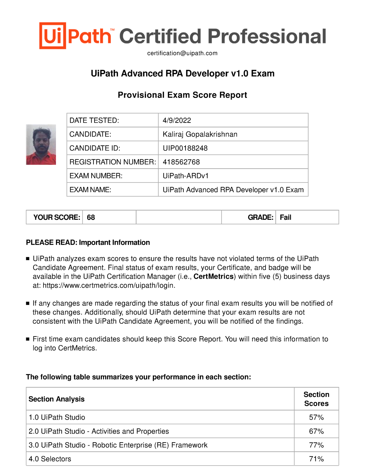 Reliable UiPath-ARDv1 Mock Test