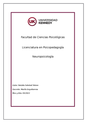 Sistema Nervioso Neuropsicologia - Figura 1. 1 Red Conceptual ...