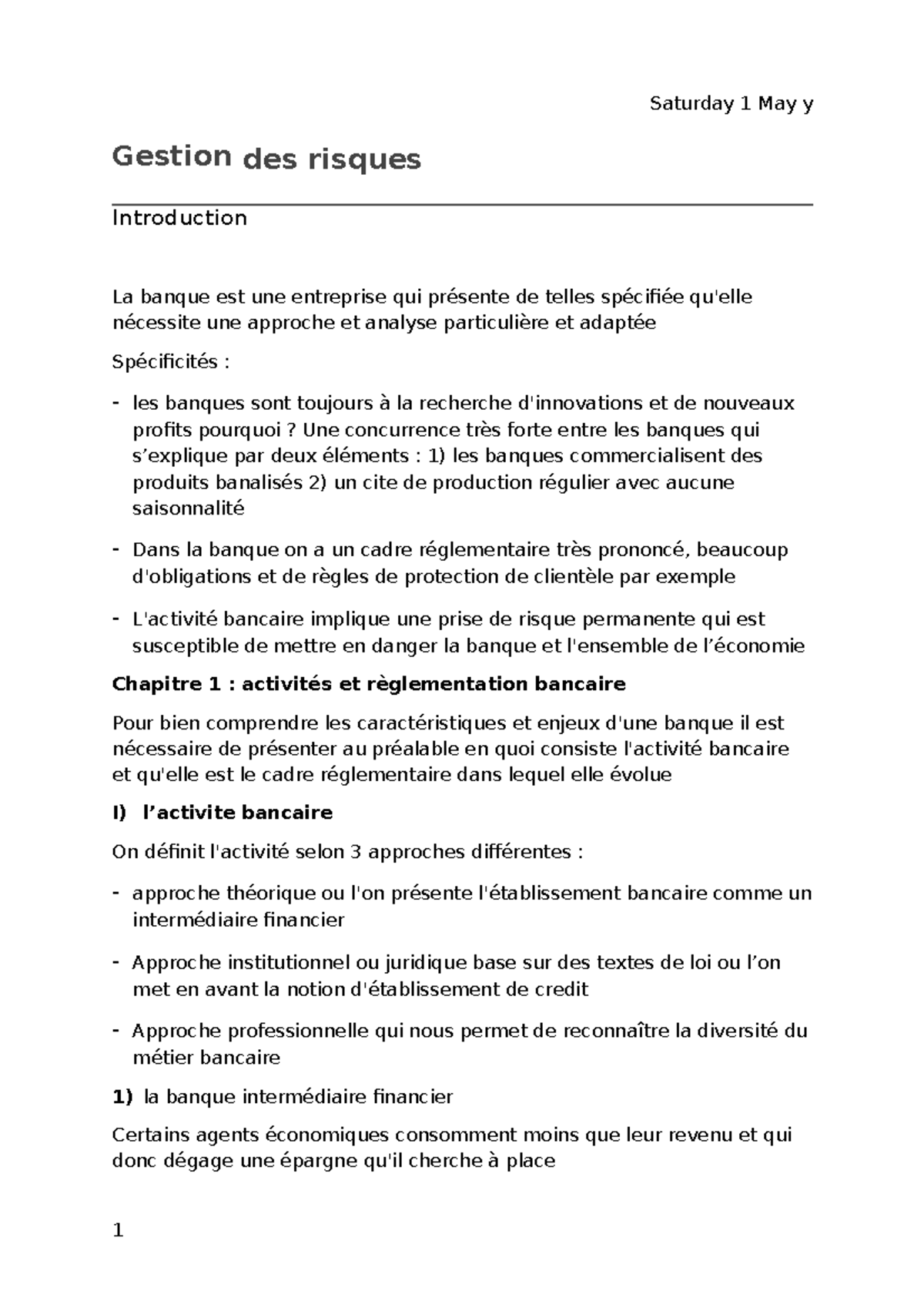 Gestion Financière Et Gestion Des Risques - Sunday 24 March Y Gestion ...