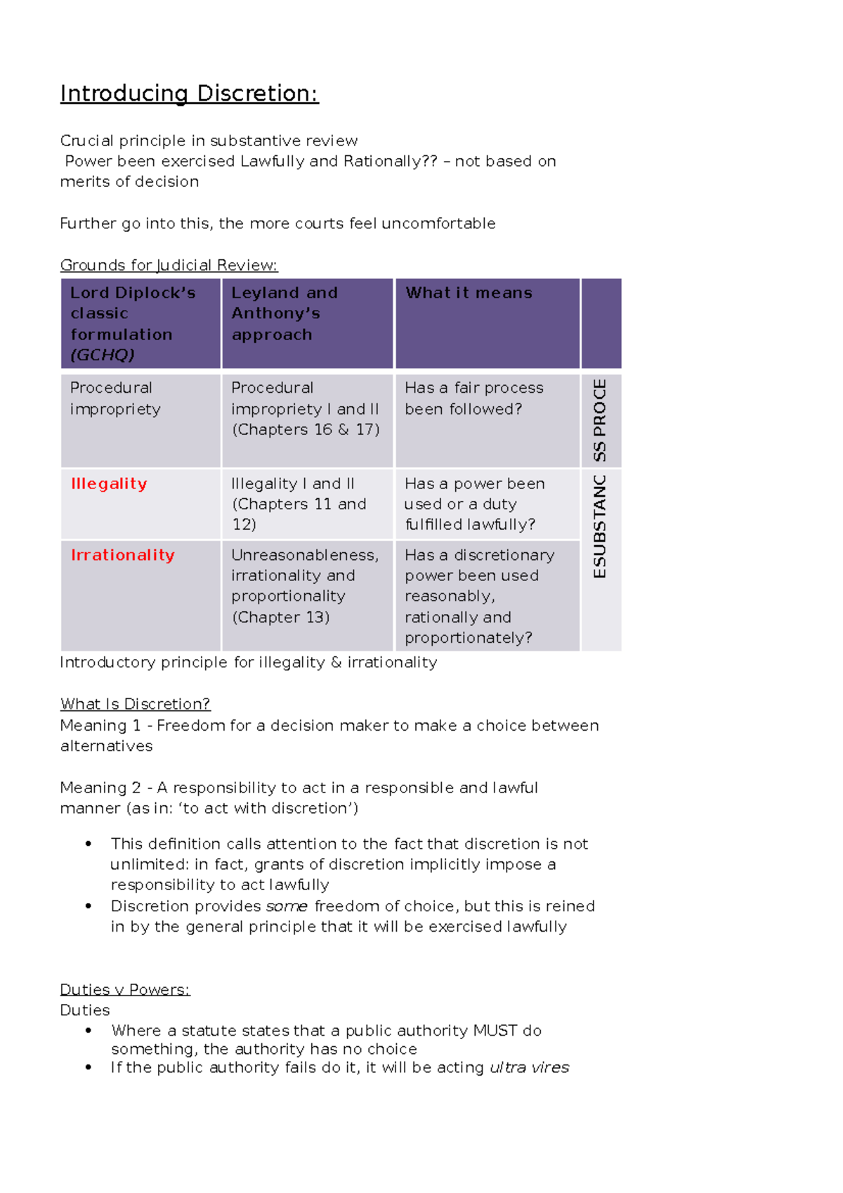 6 Introducing Discretion Introducing Discretion Crucial principle