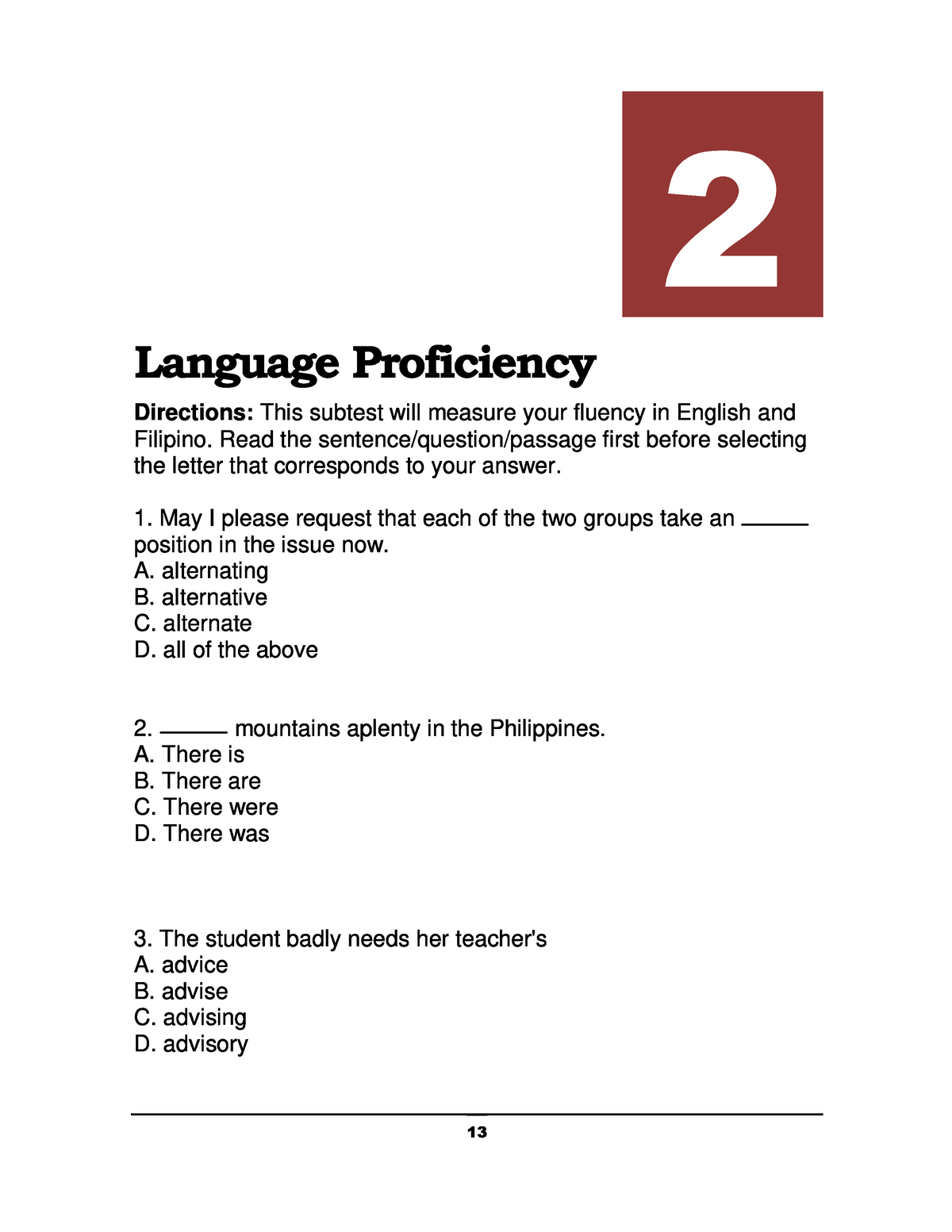 Language Proficiency - BSEd - English - Studocu