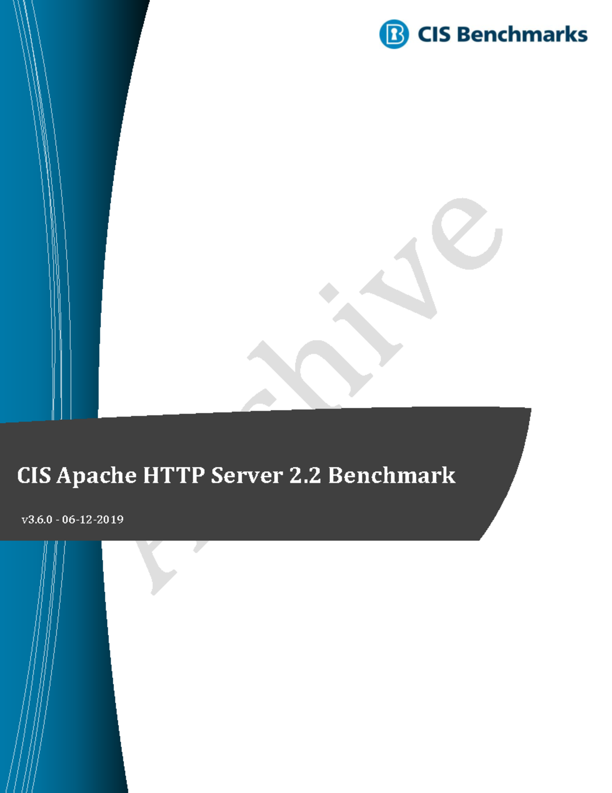 CIS Apache HTTP Server 2.2 Benchmark v3 - 6 - 06 - 12 - 2019 Terms of ...