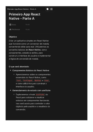 Primeiro App React Native - Parte B - Primeiro App React Native - Parte ...