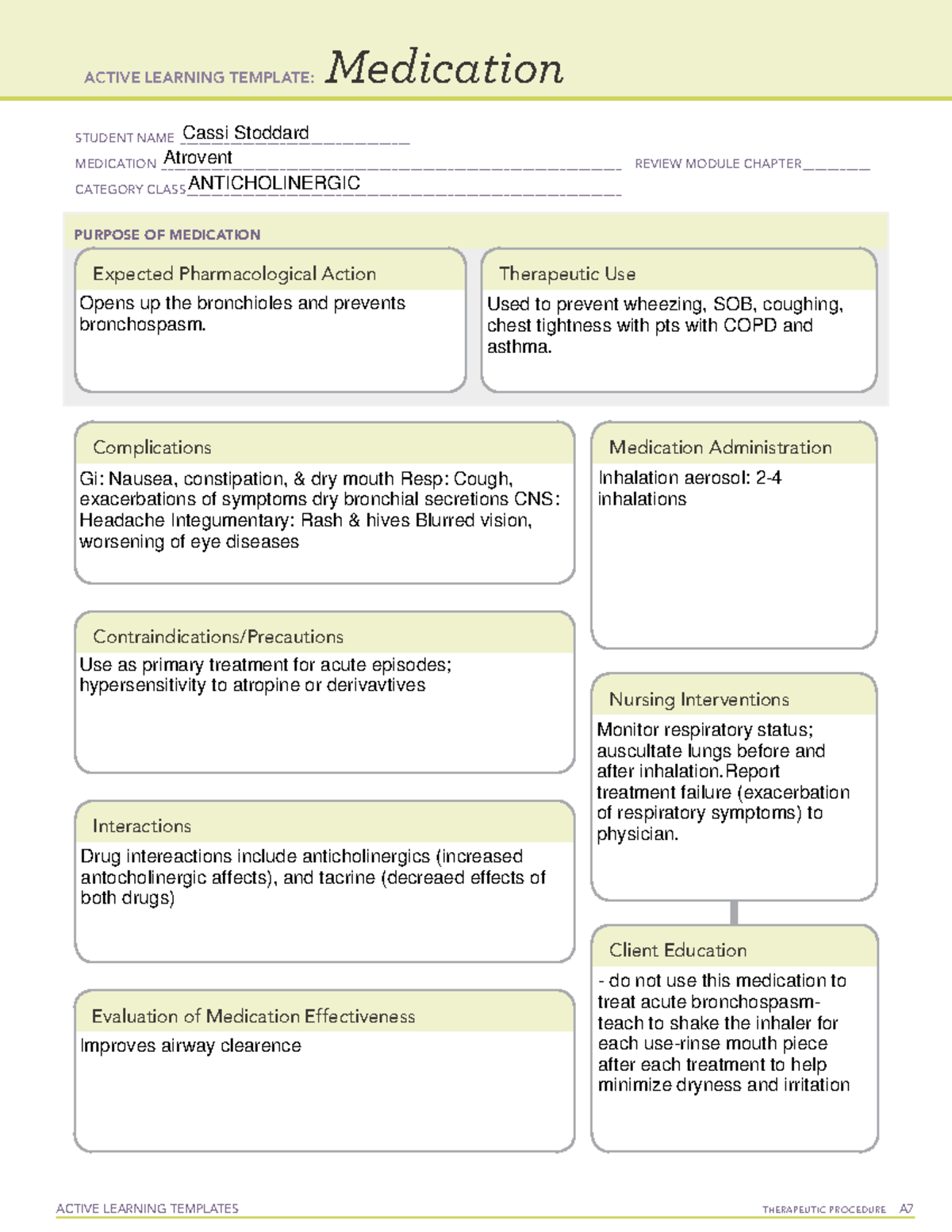 Atrovent - ATI template - ACTIVE LEARNING TEMPLATES TherapeuTic ...