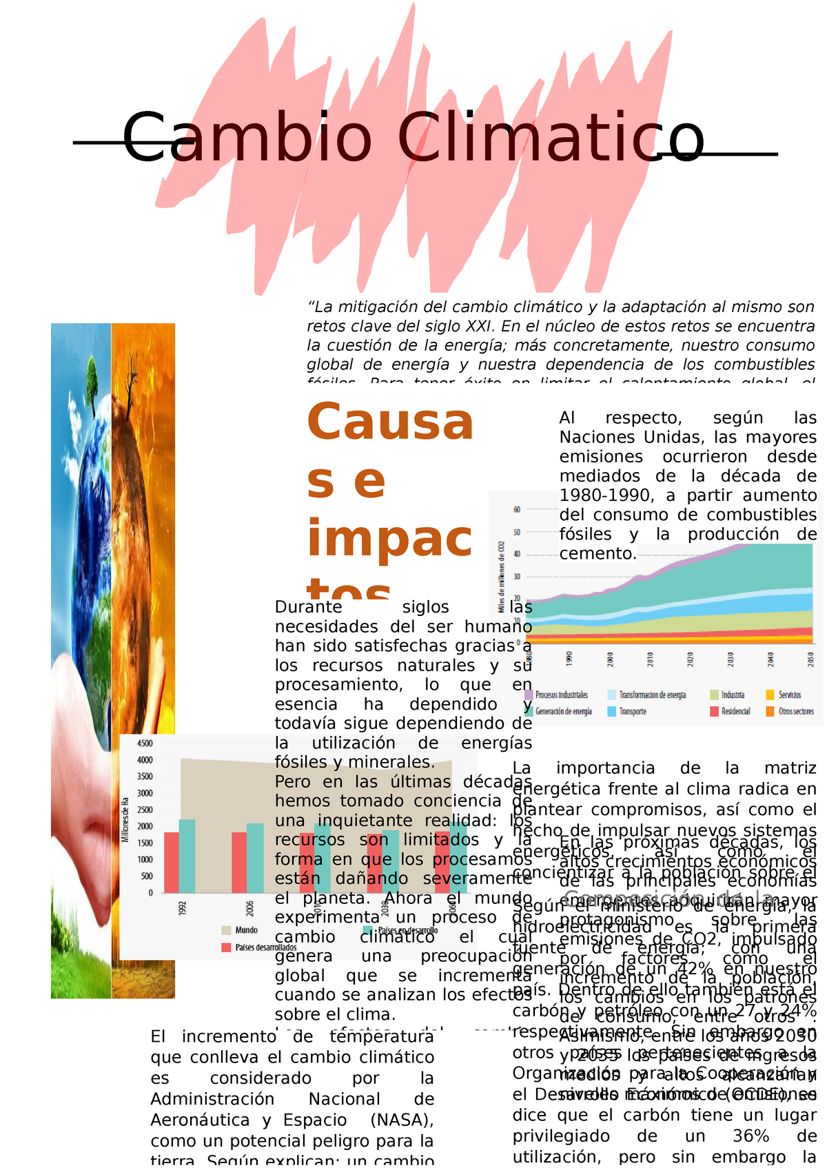 Megatendencia Cambio Clmatico - Cambio Climatico “La Mitigación Del ...