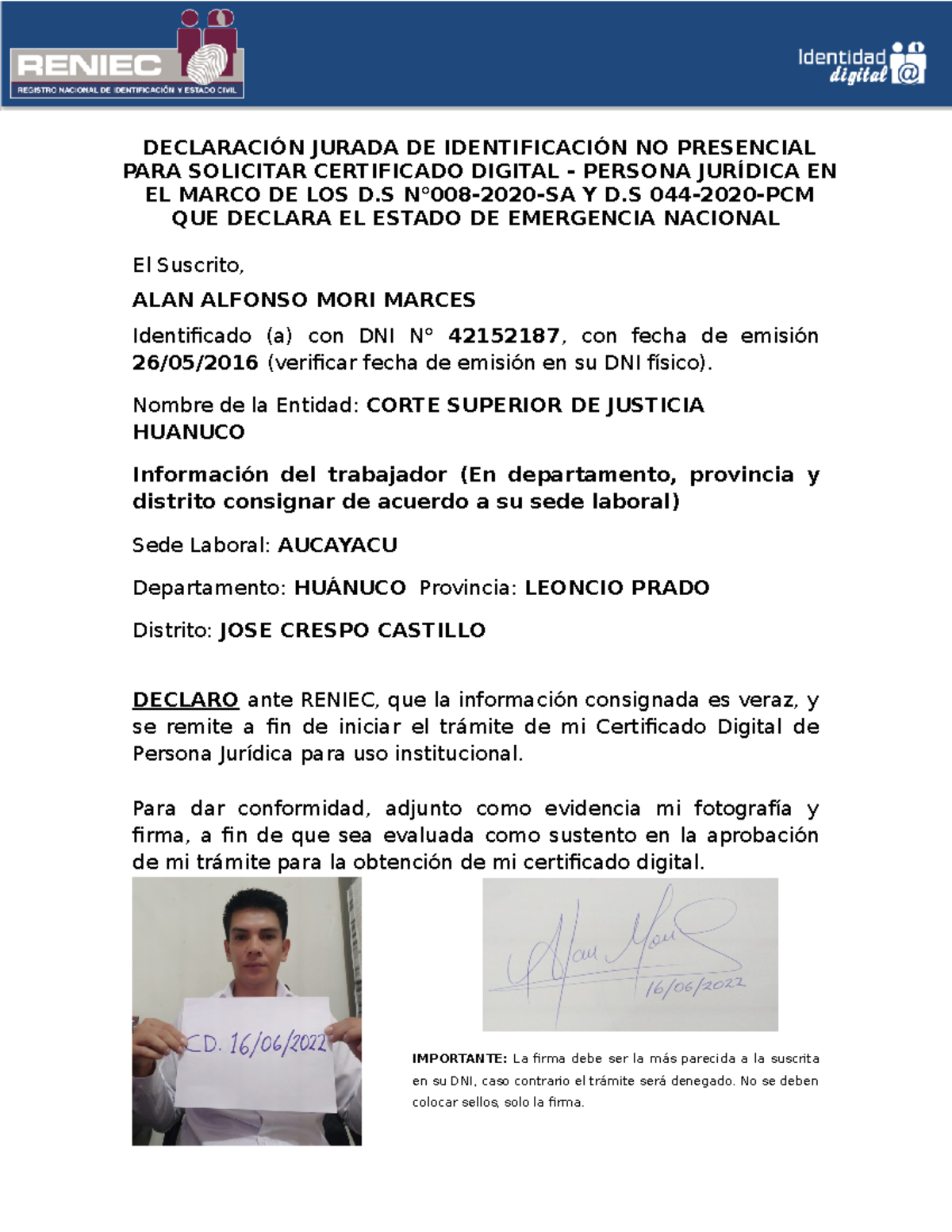 Formato Declaracion Jurada Colombia Map