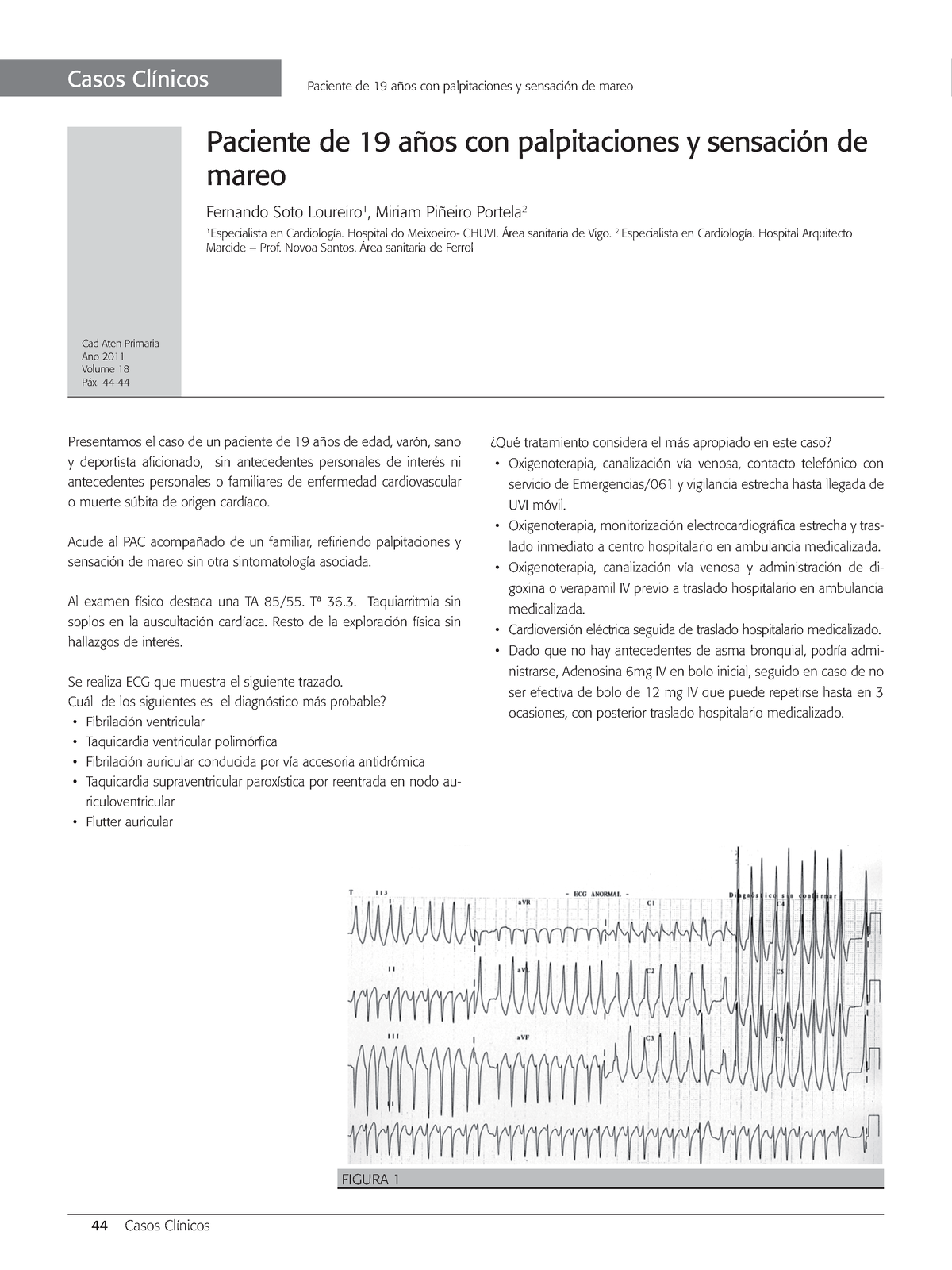 18 1 CC 2 - Yv5g5gtvtvtvtvtc - Casos Clínicos Paciente de 19 años con  palpitaciones y sensación de - Studocu