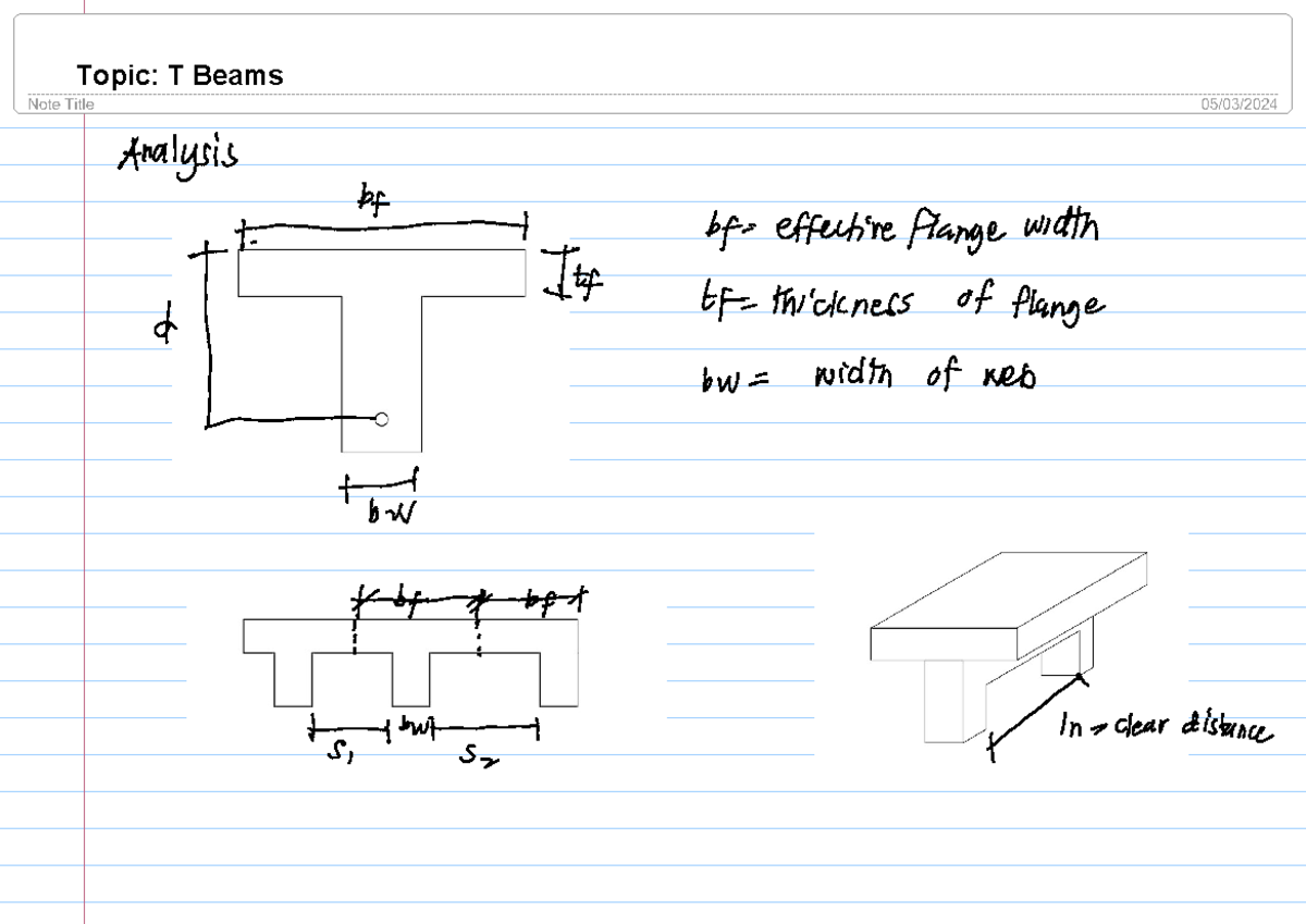 Analysis-and-Design-of-T-beams - Topic: T Beams Find the effective ...