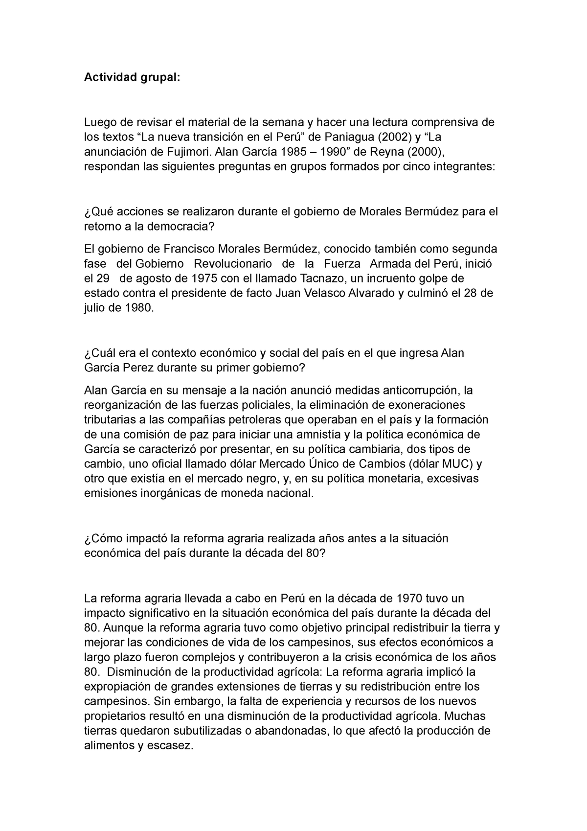 Problemas En El Peru Borrador Desaf Os Y Problemas En El Per Utp