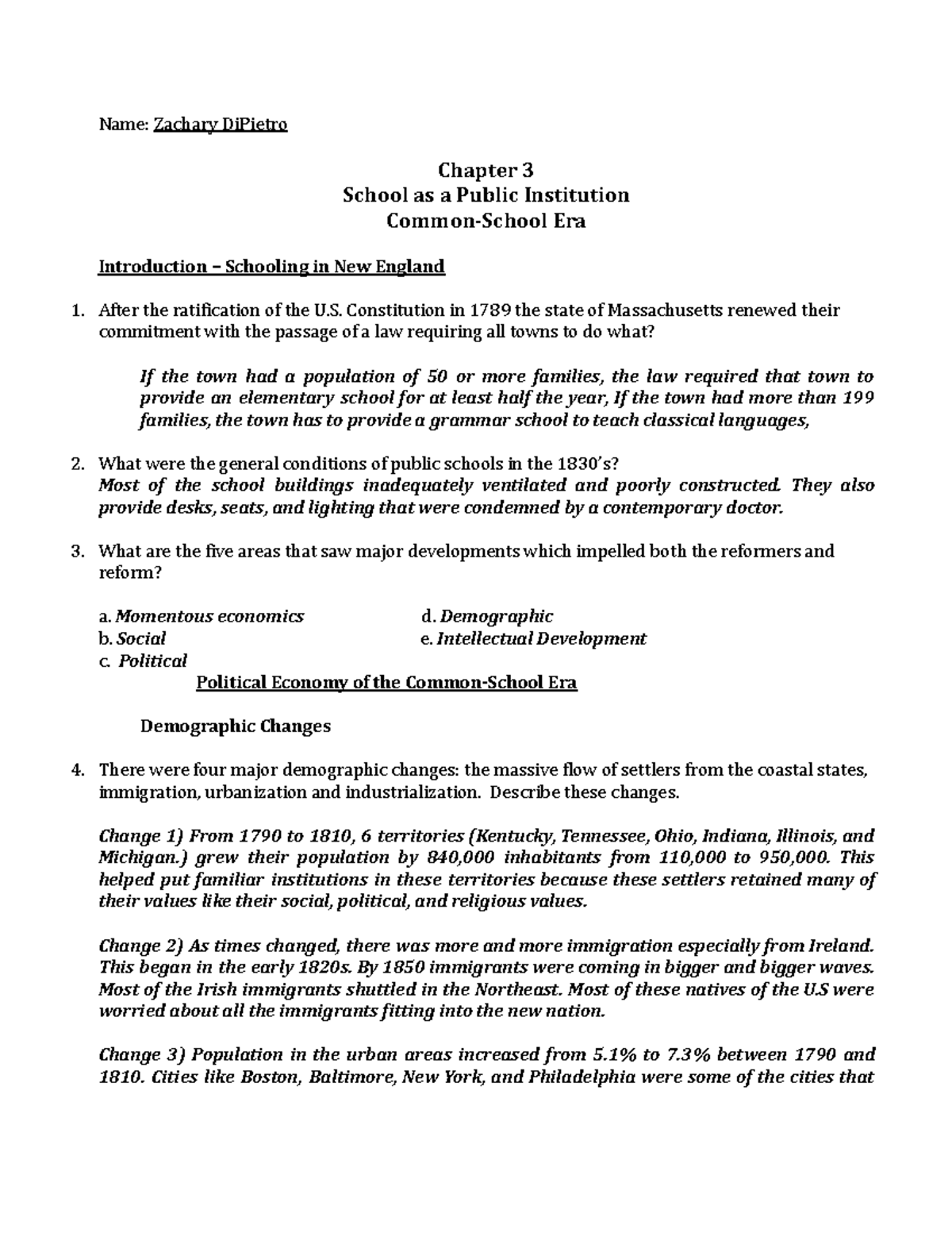 Trends Chapter 3 Reading Guide -online - Name: Zachary DiPietro Chapter ...