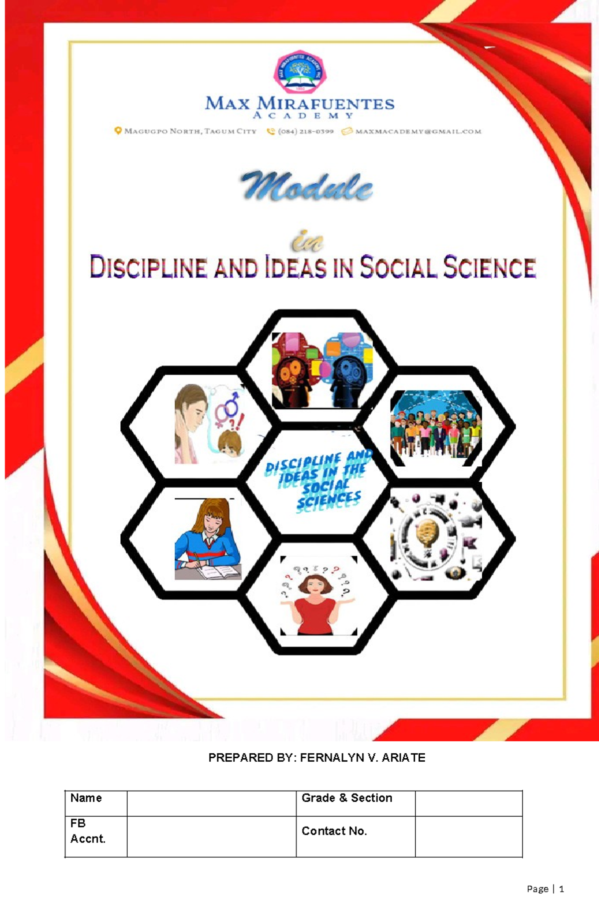 11 1-DISS - Discipline and Ideas of Social Science - PREPARED BY ...