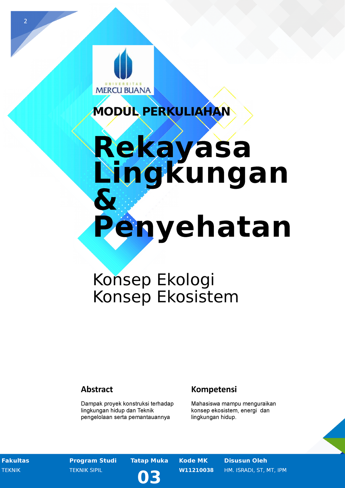 Modul 3 Rekayasa Lingkungan - ####### 2 MODUL PERKULIAHAN Rekayasa ...