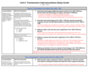 APWH UNIT 4 - This Is The Study Guide For The End Of The Year - Unit 4 ...