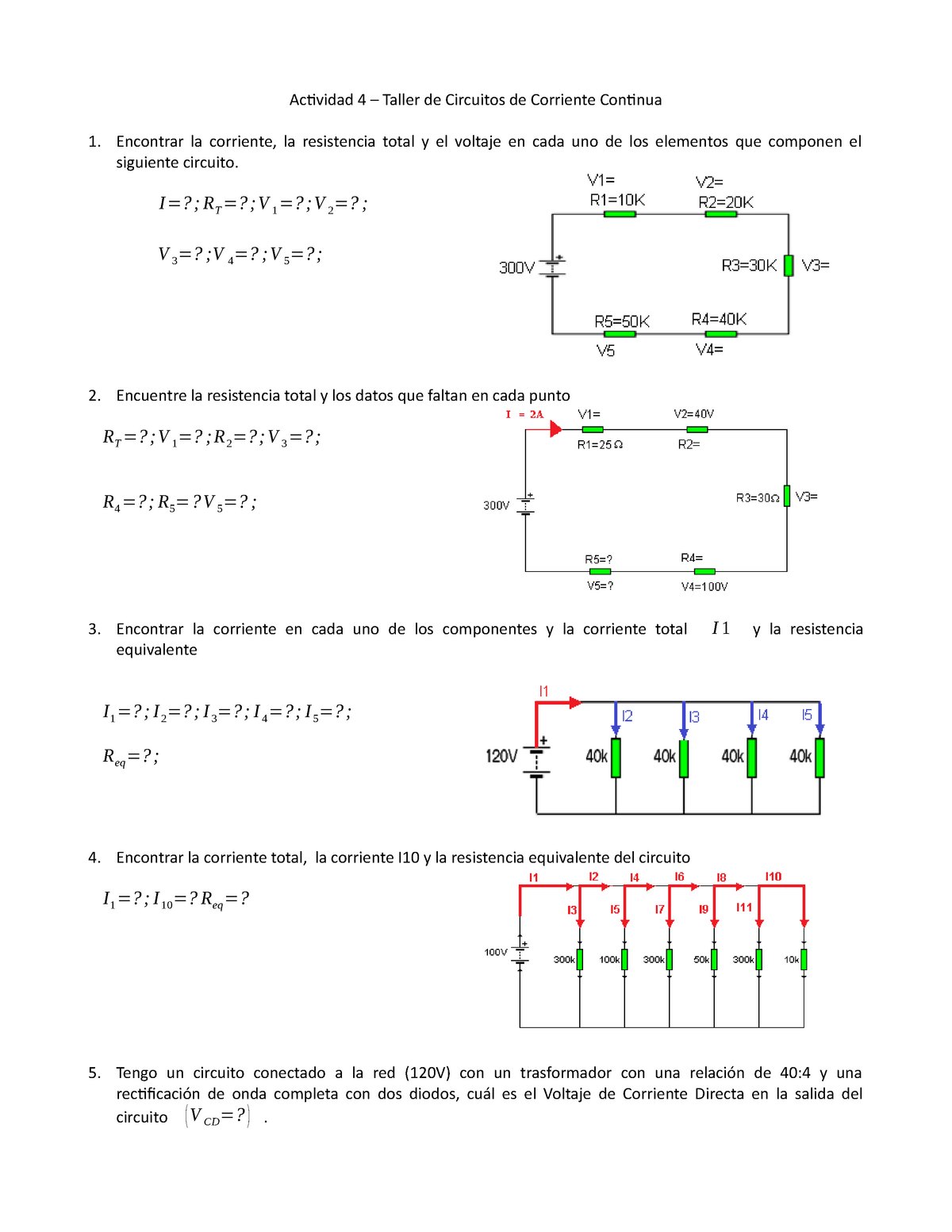 Actividad 4 Taller De Circuitos Actividad 4 Taller De Circuitos De Corriente Continua 6307